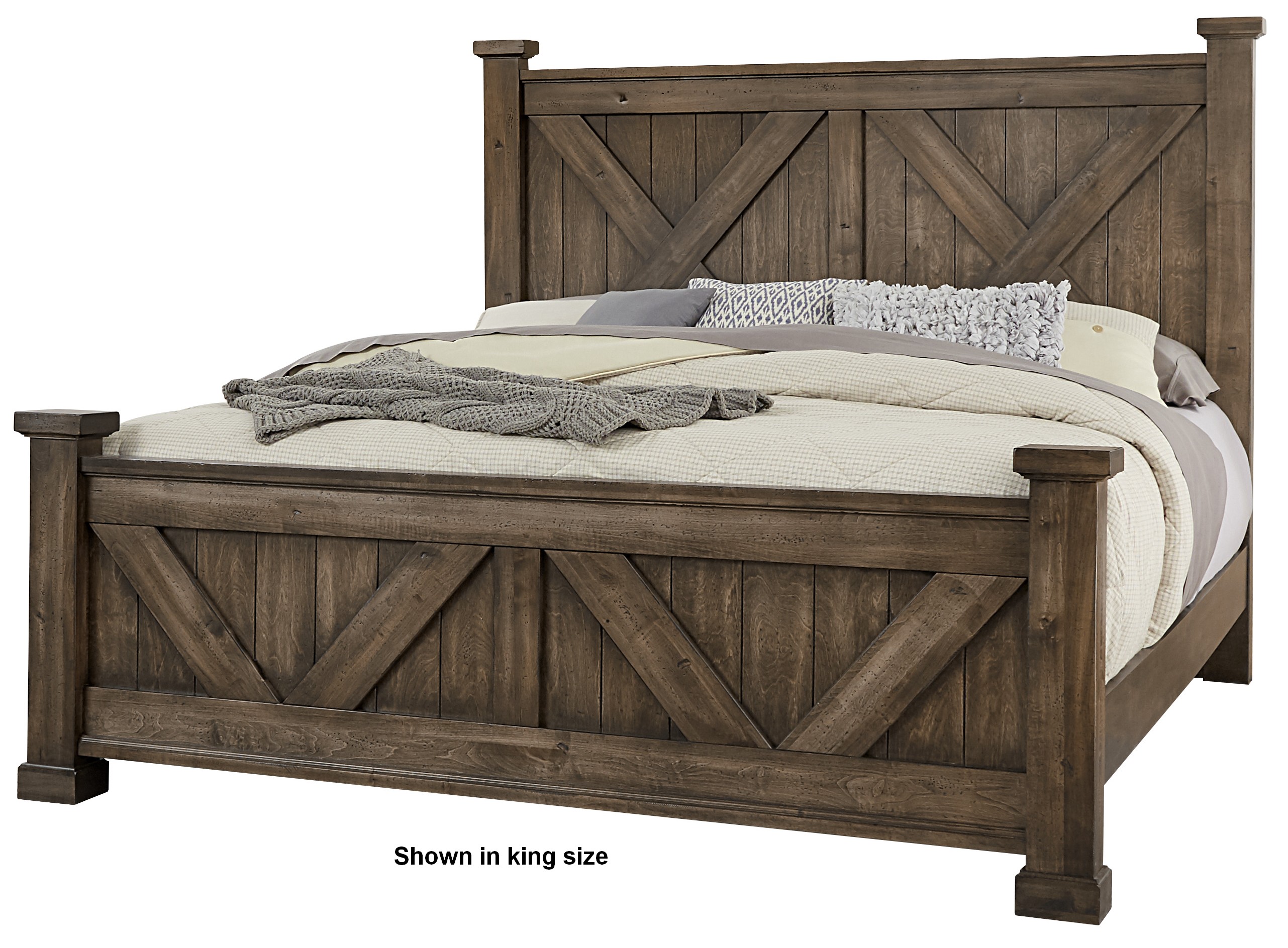 Artisan & Post by Vaughan-Bassett Queen X Bed With X Footboard