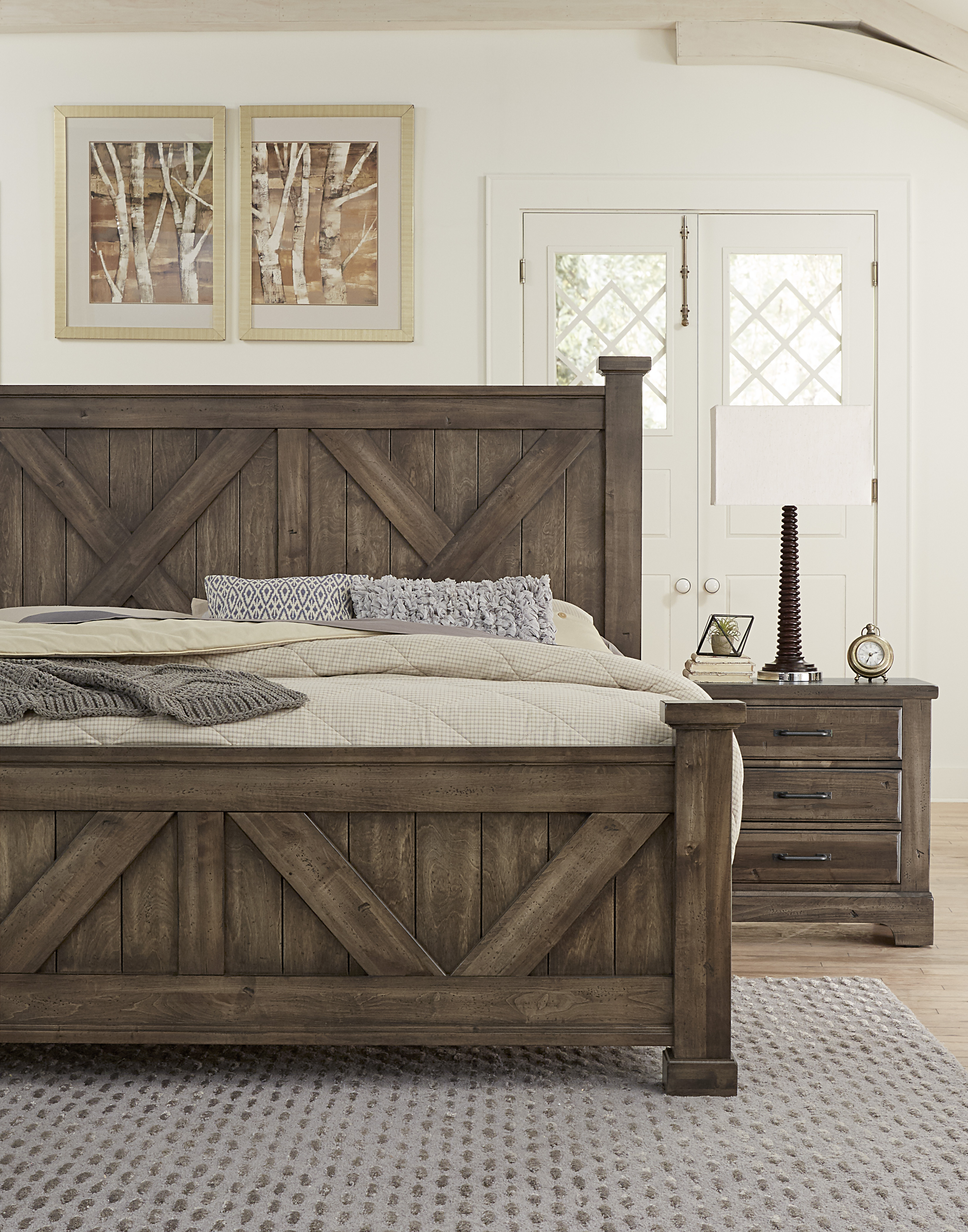 Model: 170-667-766-933-MS2 | Artisan & Post by Vaughan-Bassett King X Bed With X Footboard