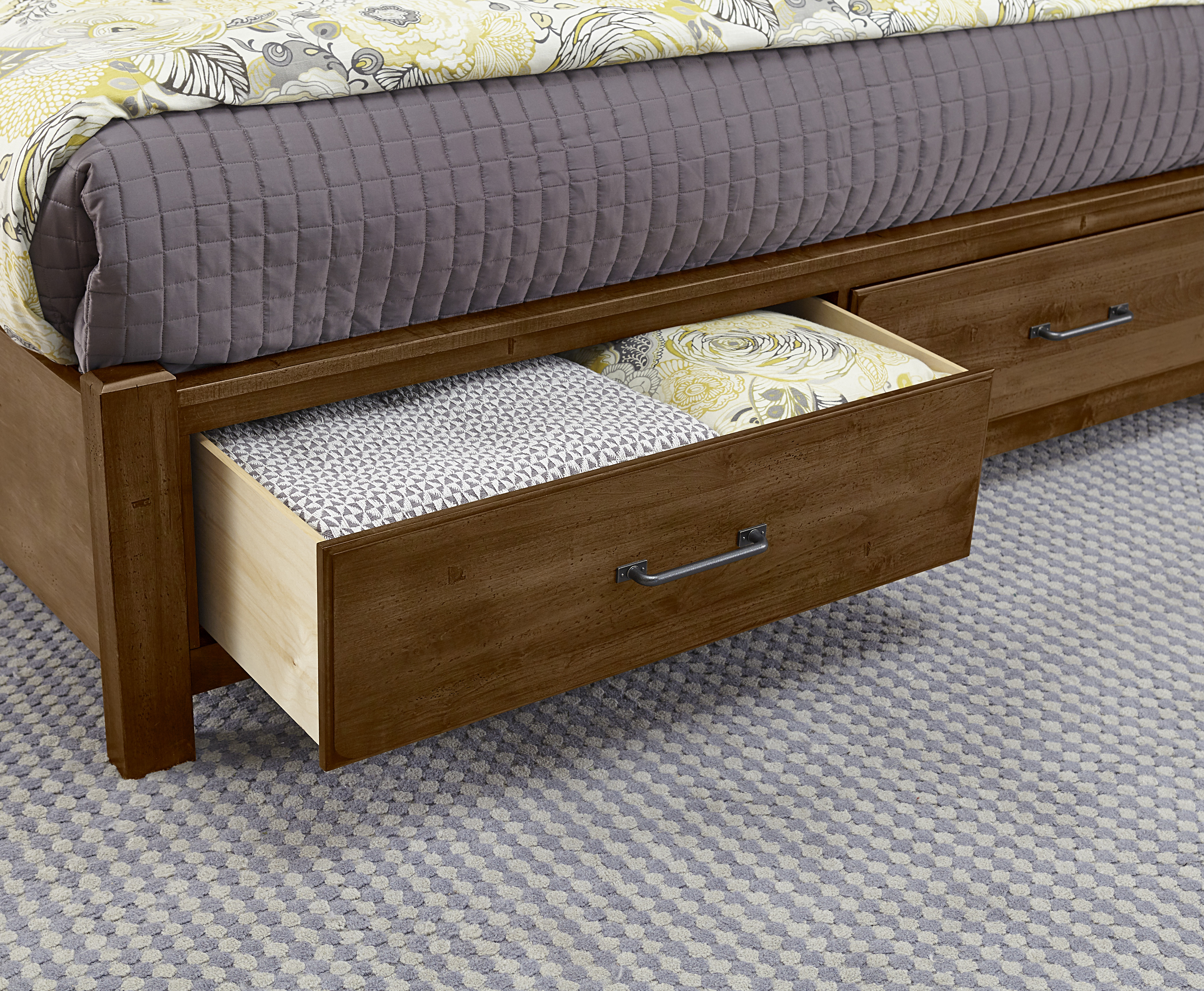 Model: 174-050B | Artisan & Post by Vaughan-Bassett Storage Ftbd 5/0 - 2 Drwr