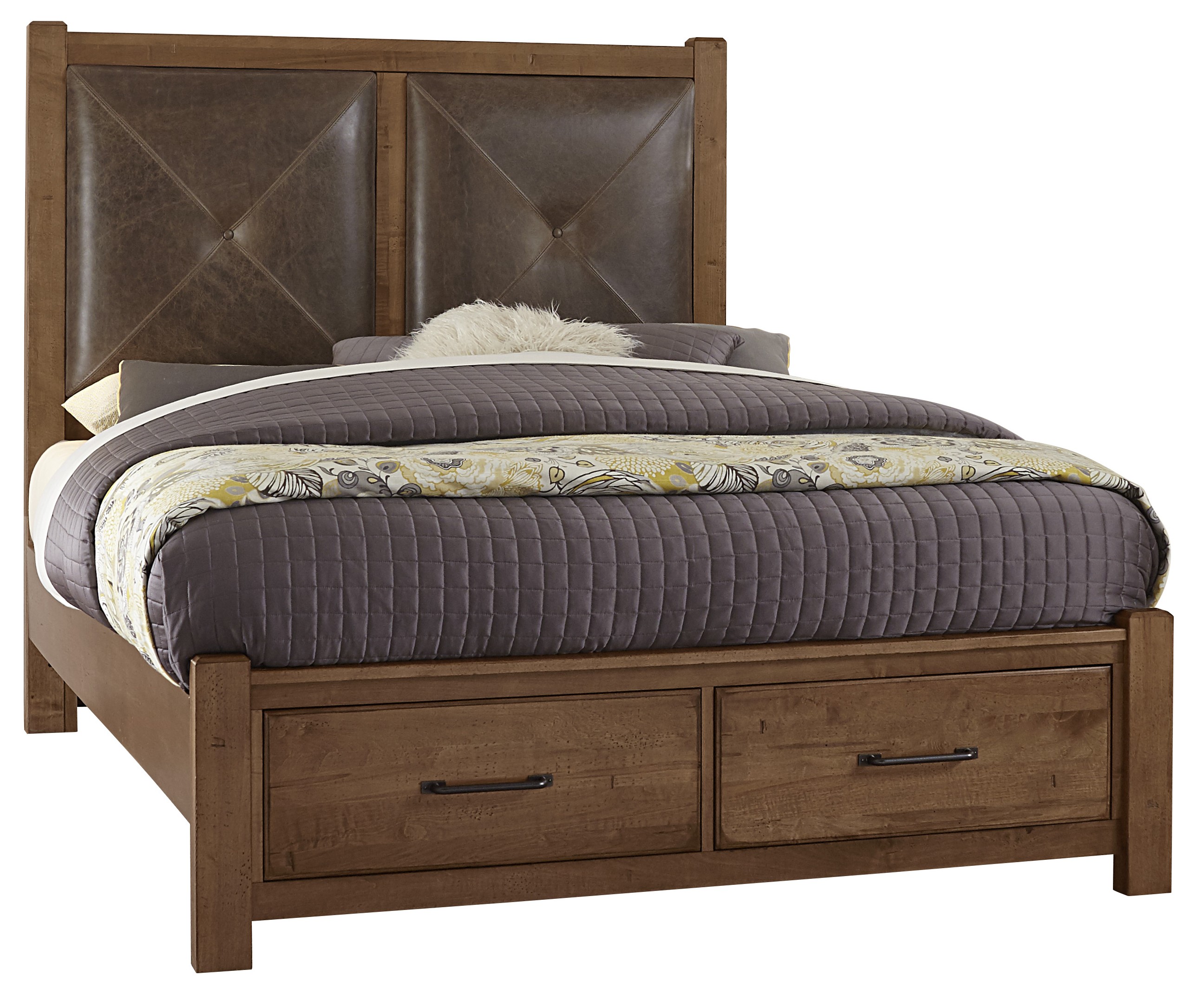 Model: 174-050B | Artisan & Post by Vaughan-Bassett Storage Ftbd 5/0 - 2 Drwr