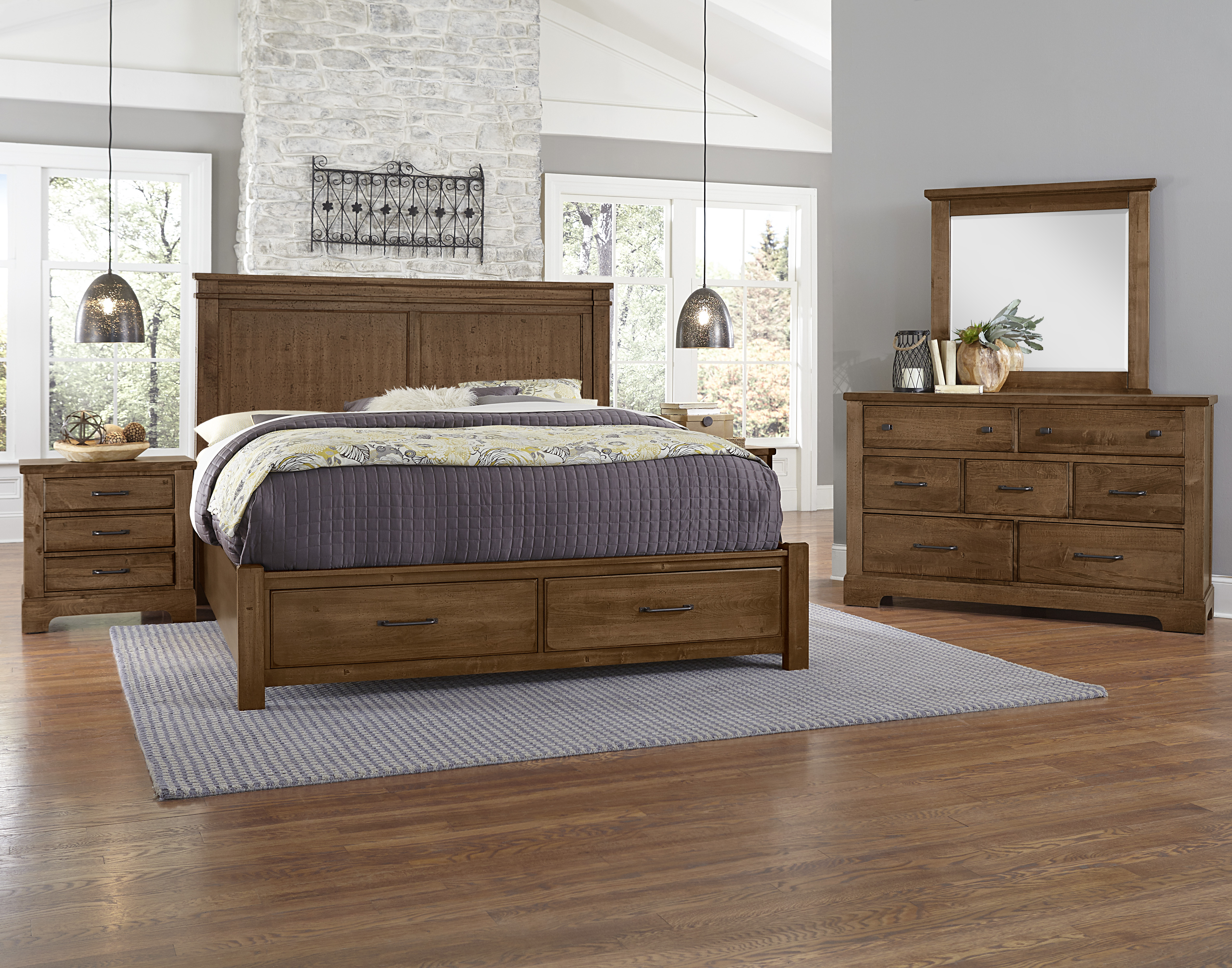 Model: 174-502 | Artisan & Post by Vaughan-Bassett Storage Bed Rails 5/0-6/6