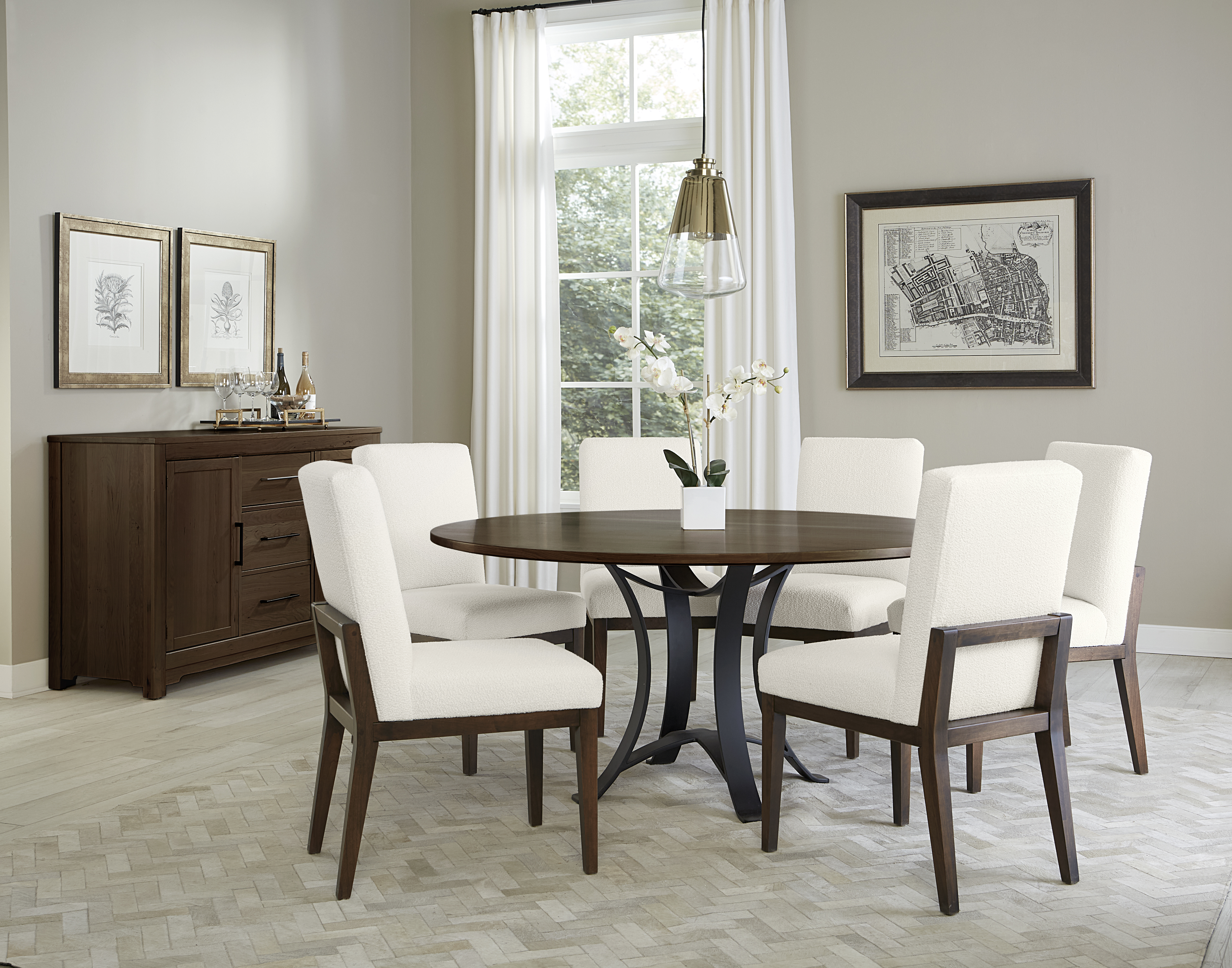 Model: 150-060 | Artisan & Post by Vaughan-Bassett Round Table Top 60" W/ 1" Top