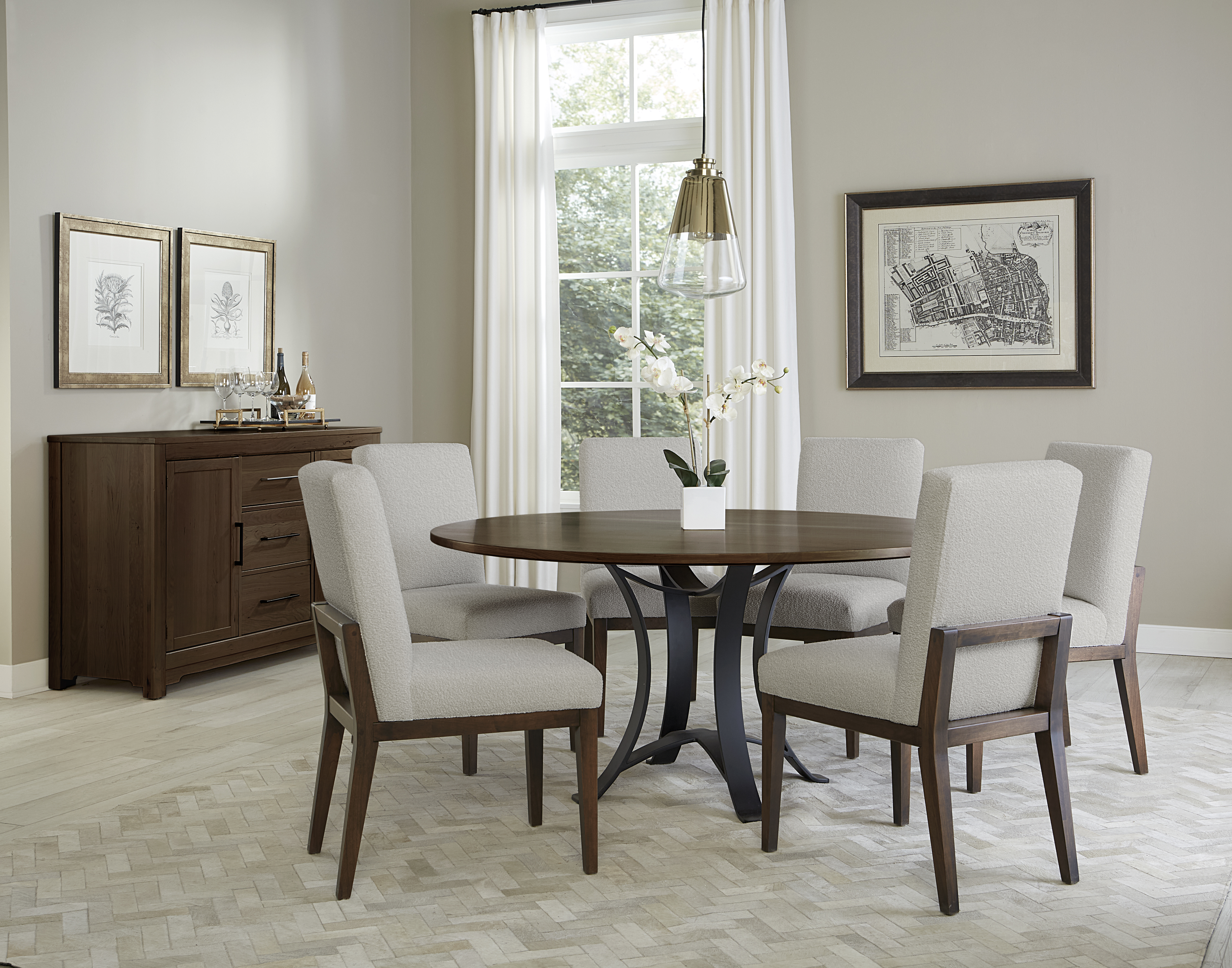 Model: 150-060 | Artisan & Post by Vaughan-Bassett Round Table Top 60" W/ 1" Top