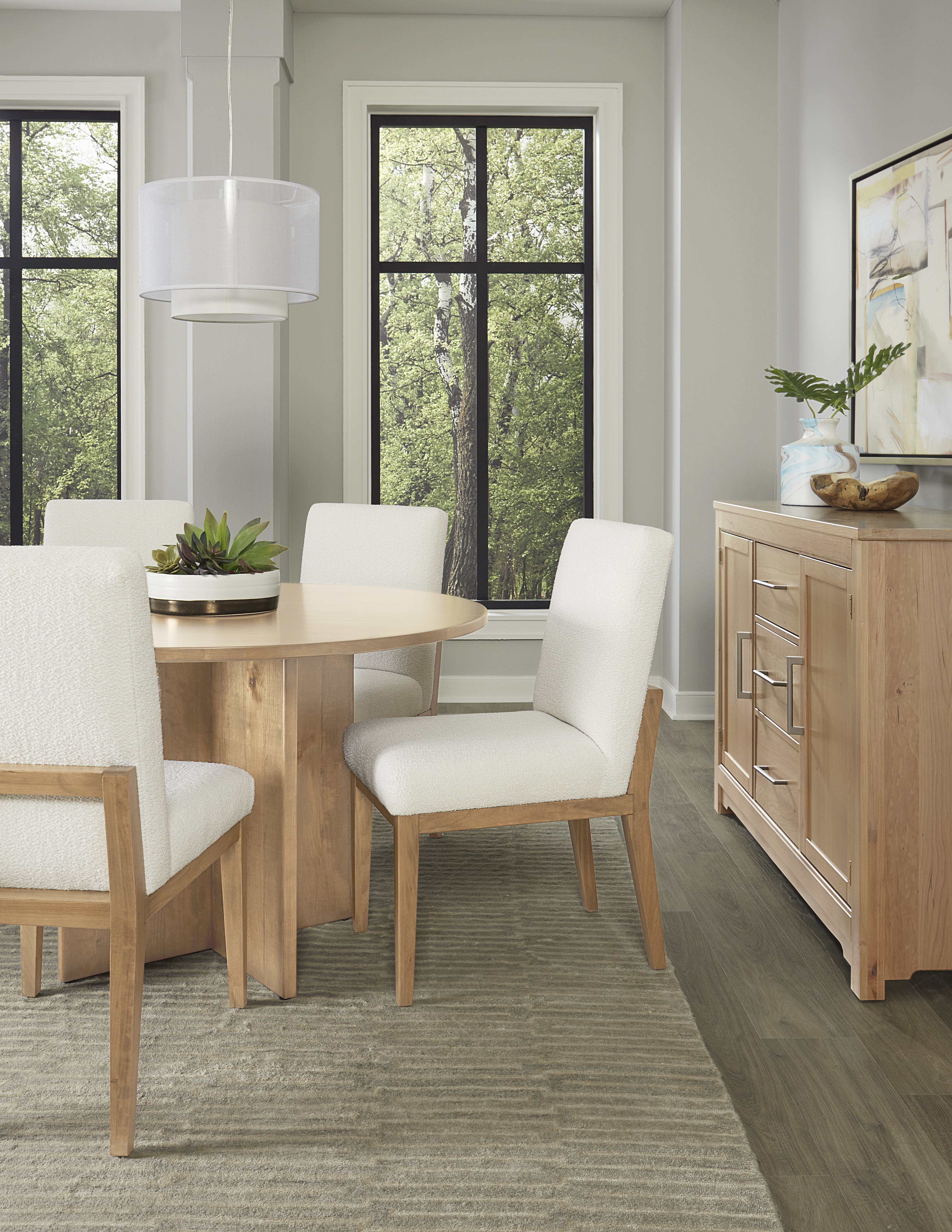Model: 154-148 | Artisan & Post by Vaughan-Bassett Wooden Pedestal For 48" Top