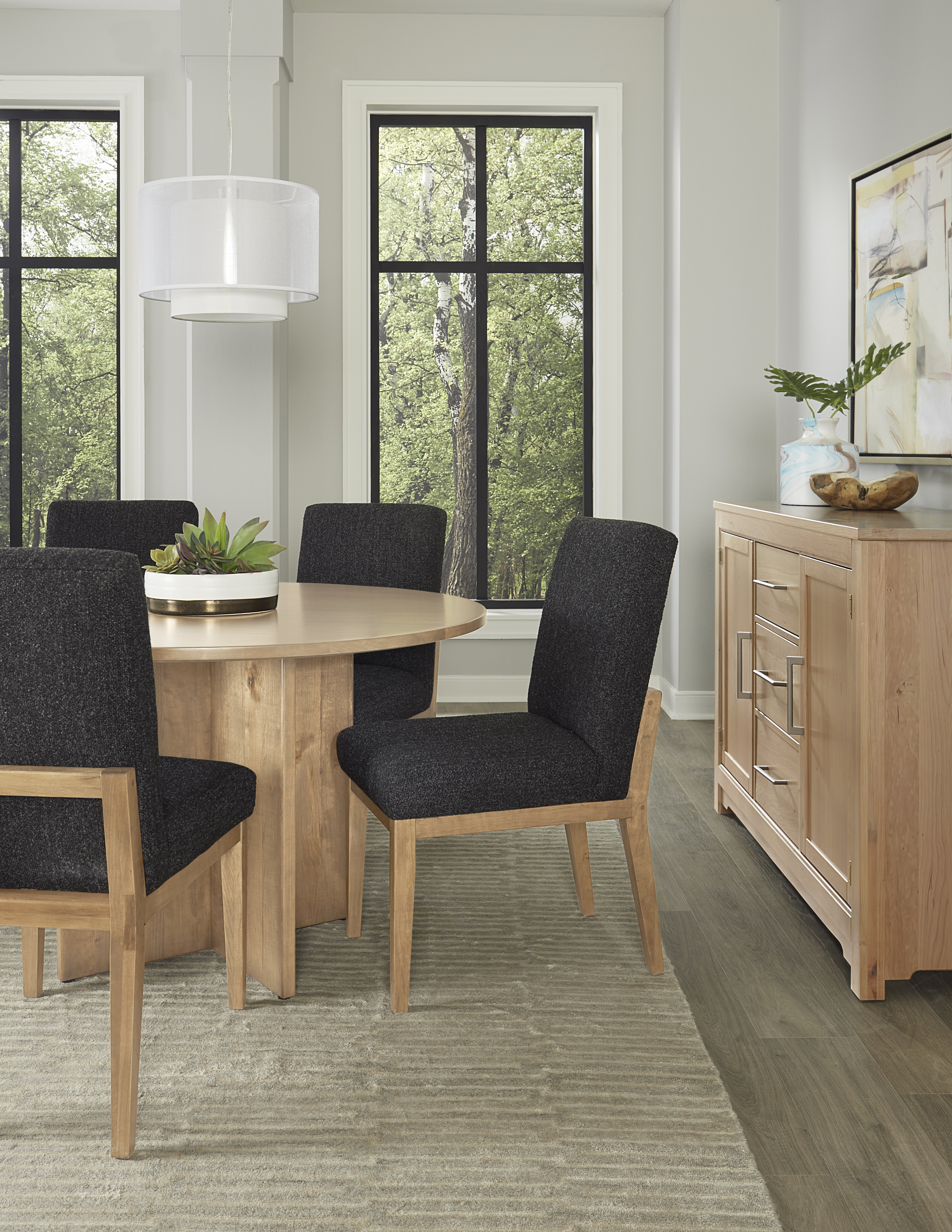 Model: 154-148 | Artisan & Post by Vaughan-Bassett Wooden Pedestal For 48" Top