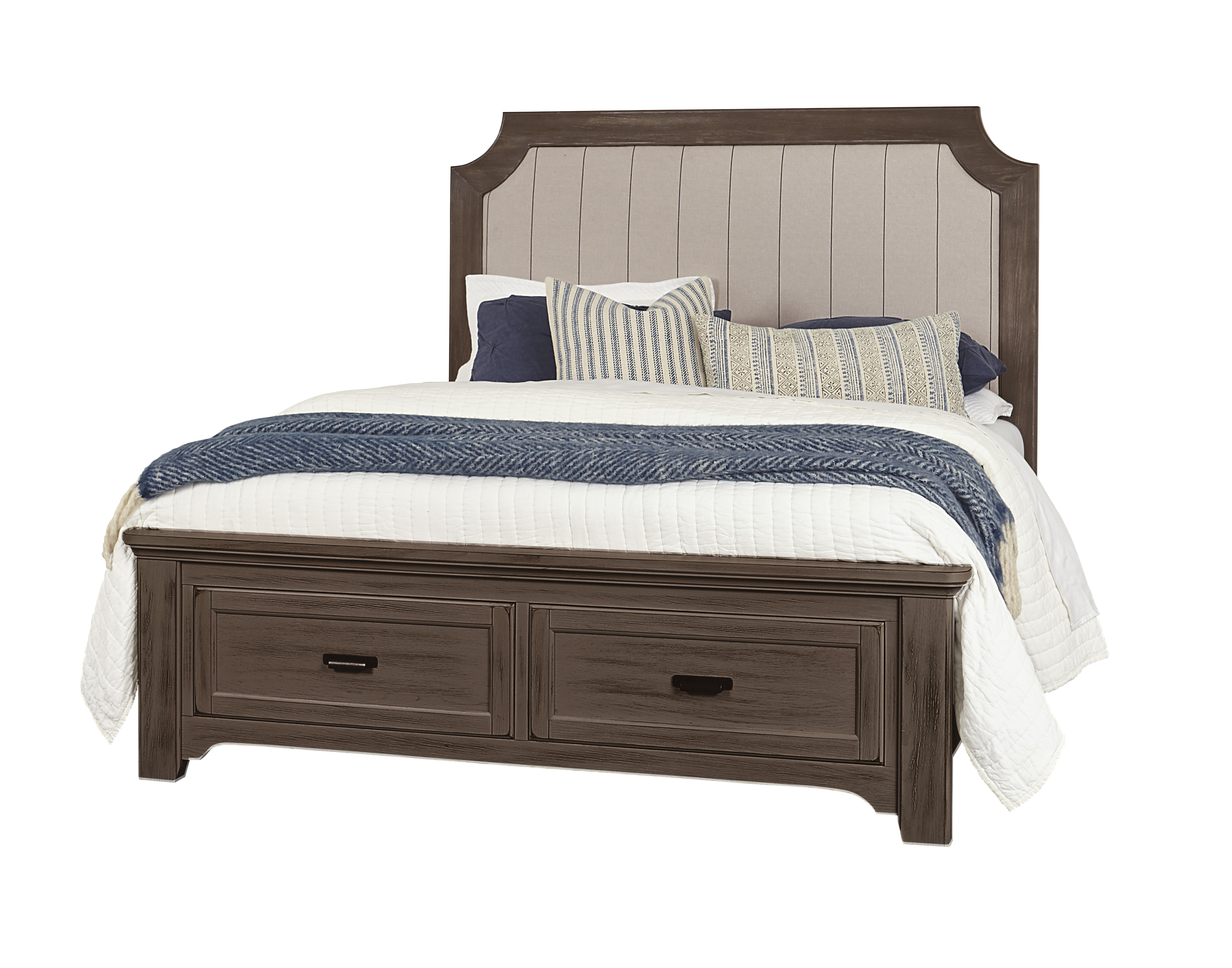 Model: 740-661 | Vaughan-Bassett Upholstered Hdbd 6/6