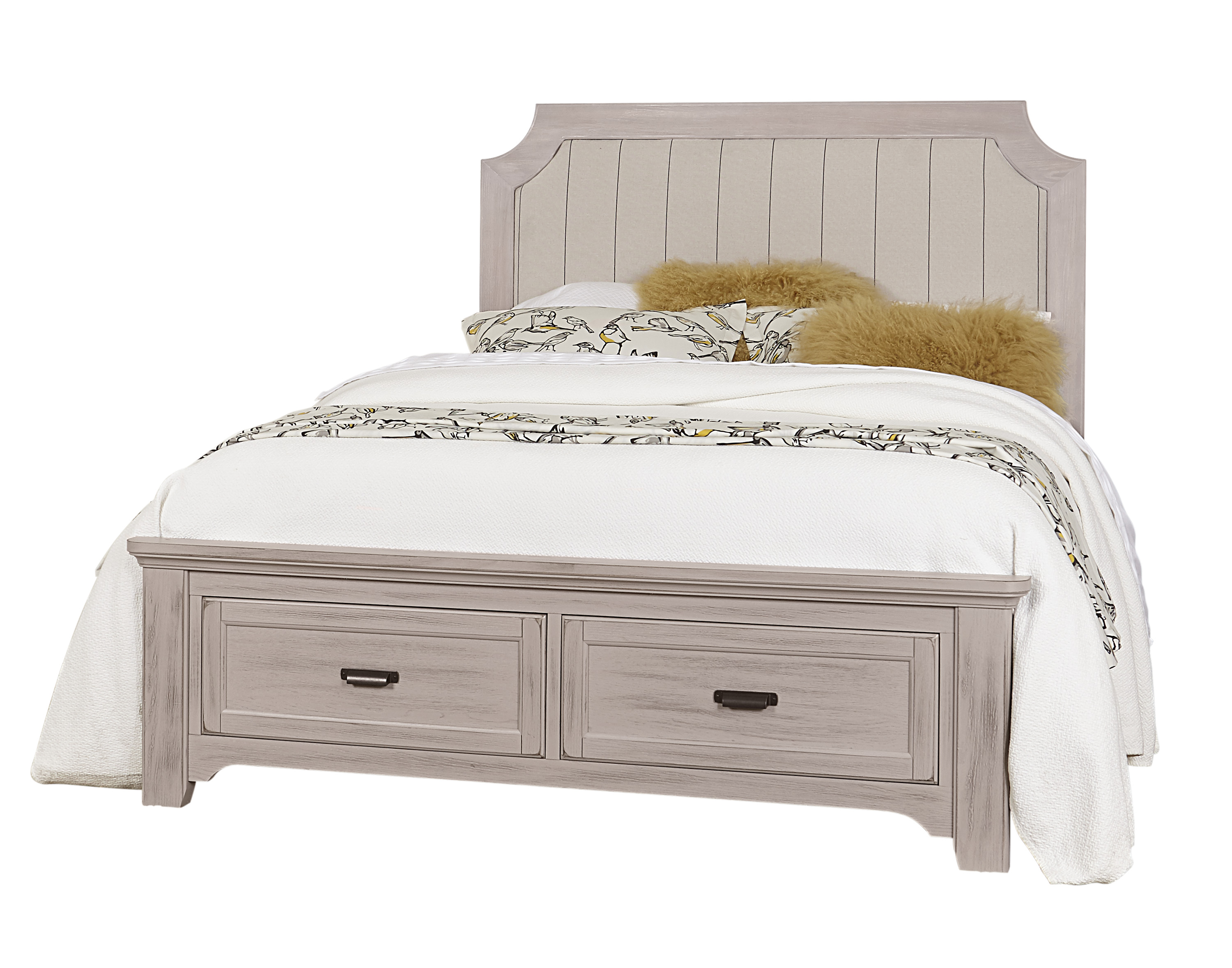Model: 741-661 | Vaughan-Bassett Upholstered Hdbd 6/6