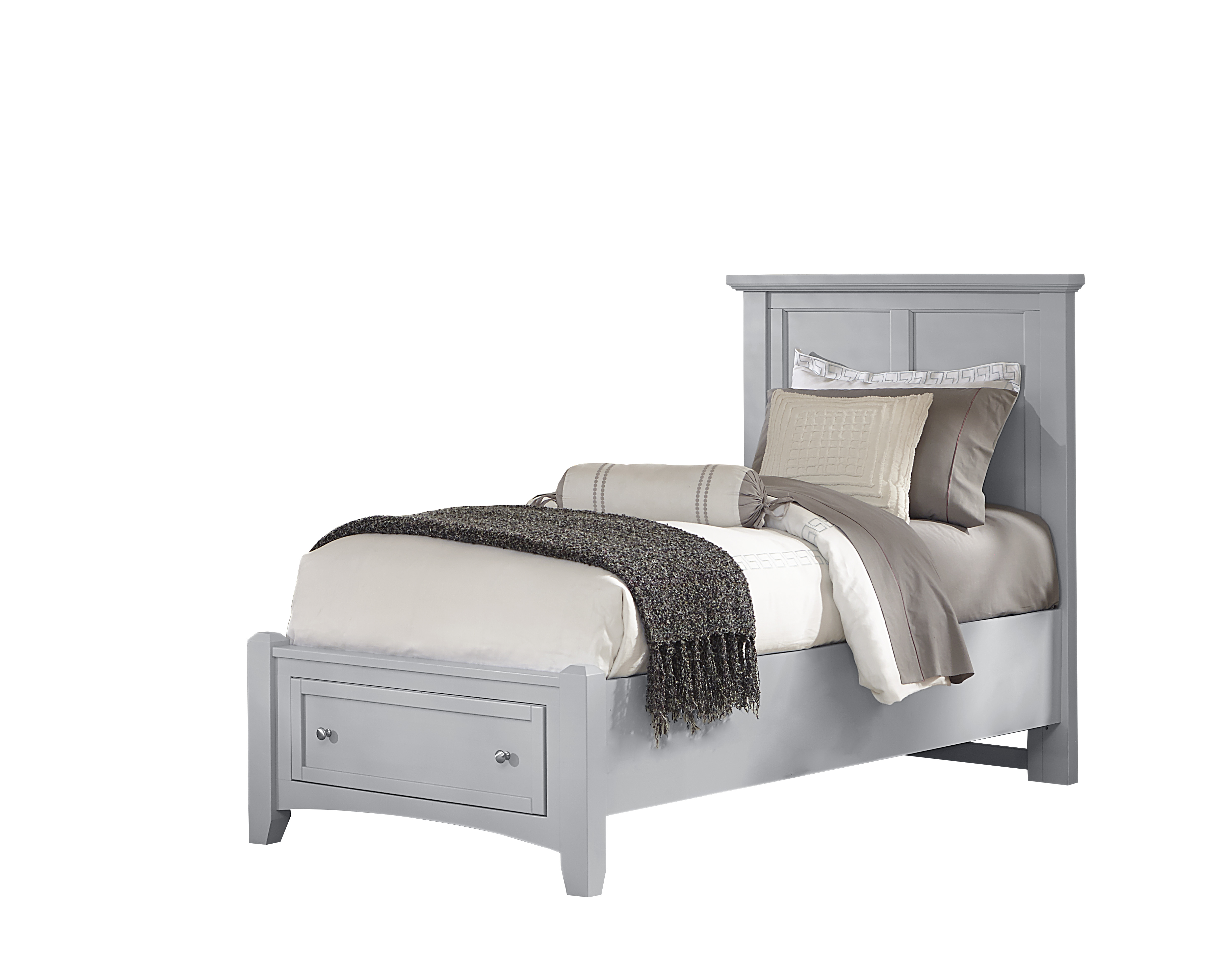 Model: BB26-033B | Vaughan-Bassett Storage Ftbd 3/3 - 1 Drwr