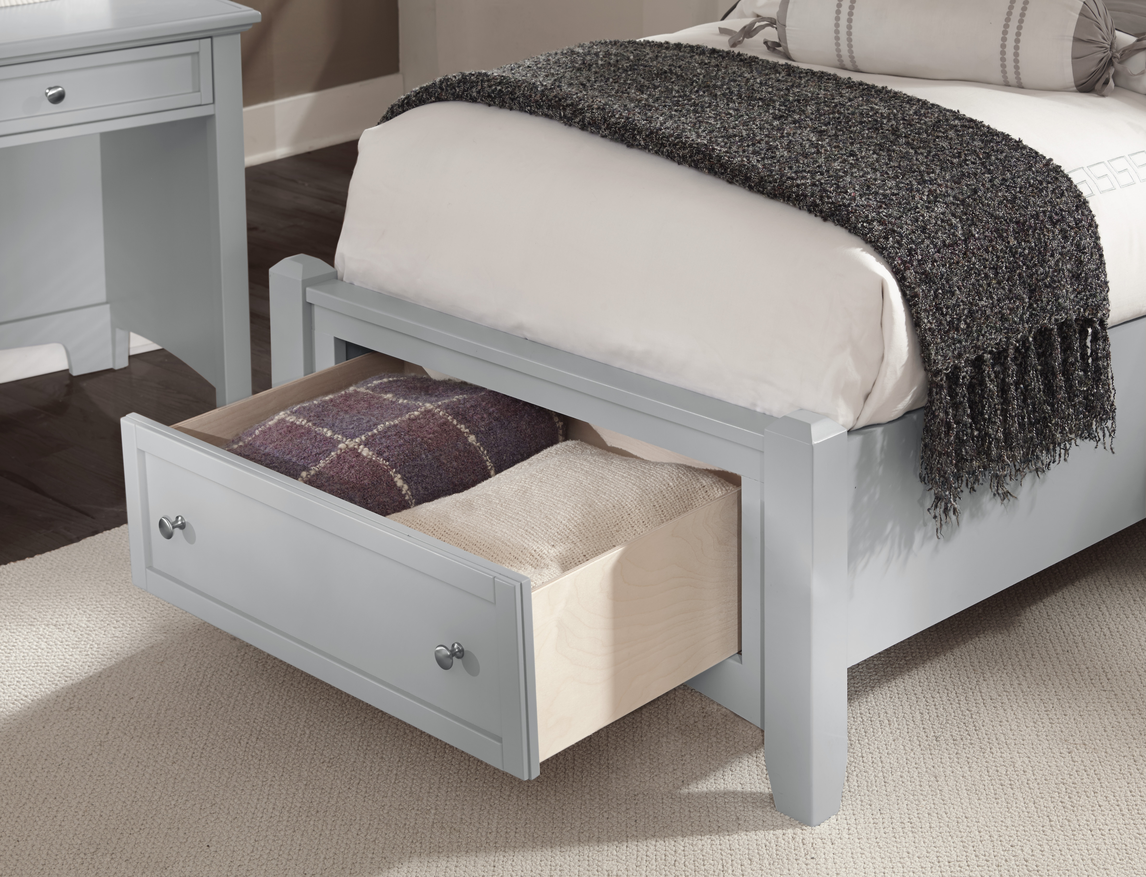 Model: BB26-033B | Vaughan-Bassett Storage Ftbd 3/3 - 1 Drwr