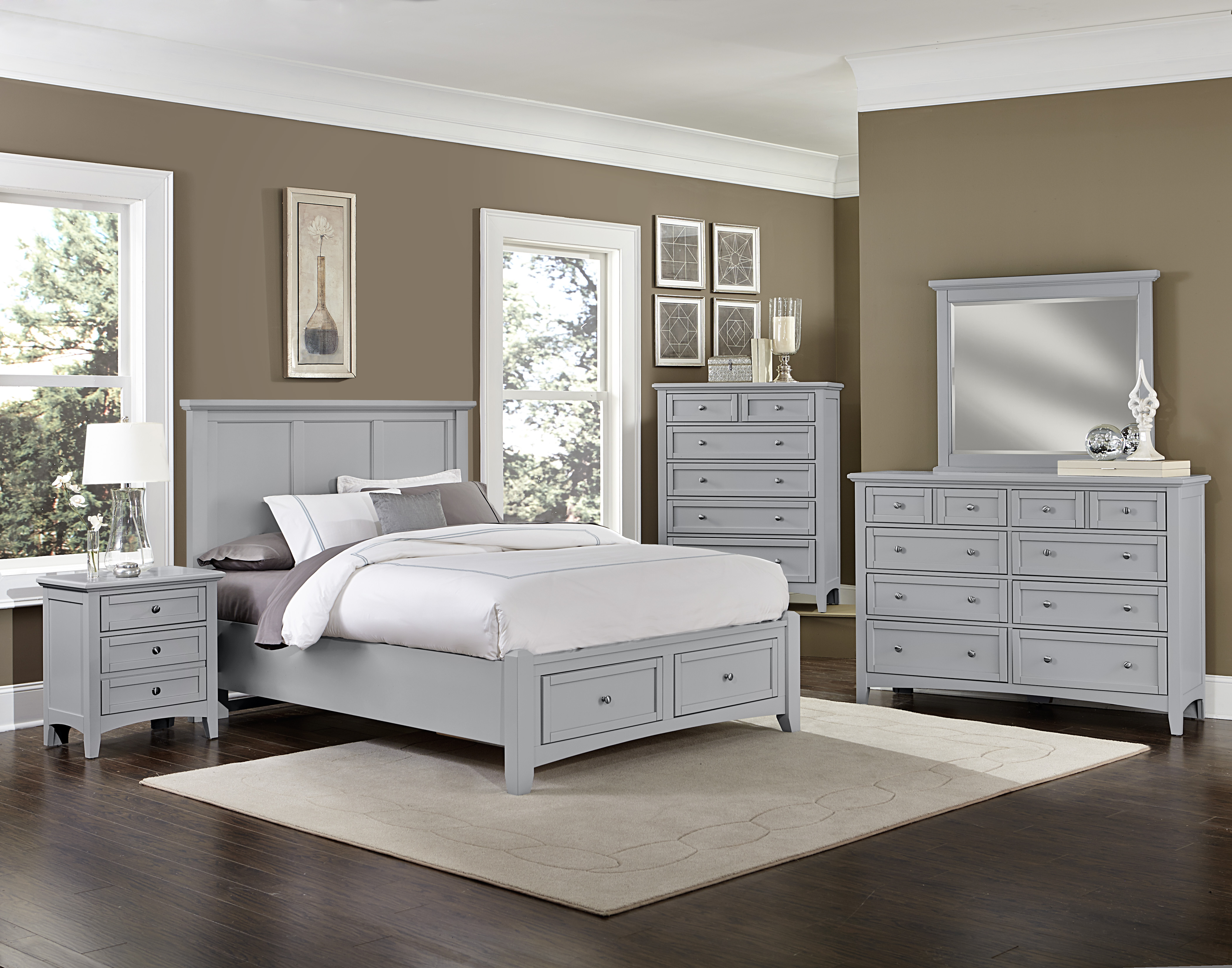 Model: BB26-050B | Vaughan-Bassett Storage Ftbd 5/0 - 2 Drwr