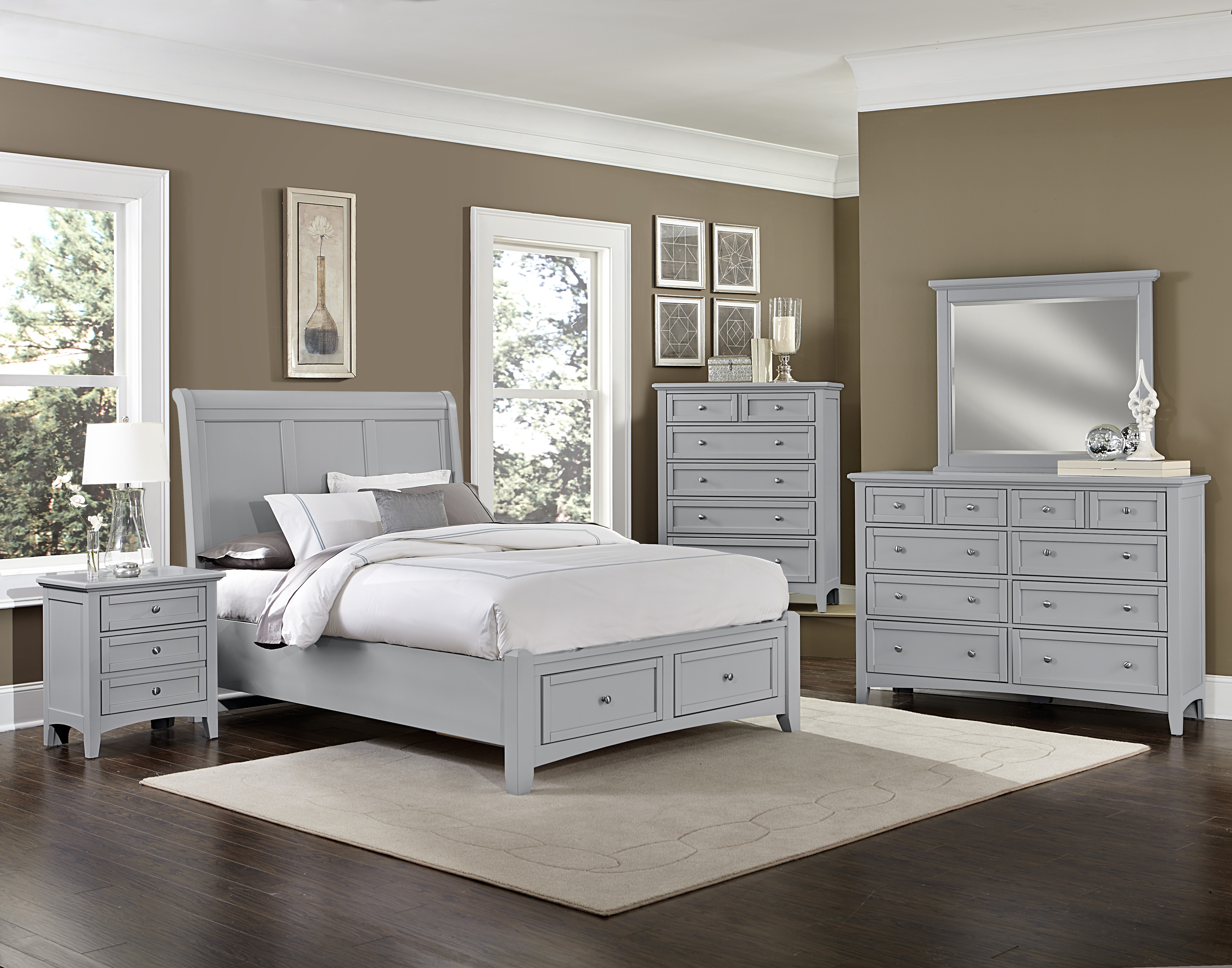 Model: BB26-050B | Vaughan-Bassett Storage Ftbd 5/0 - 2 Drwr