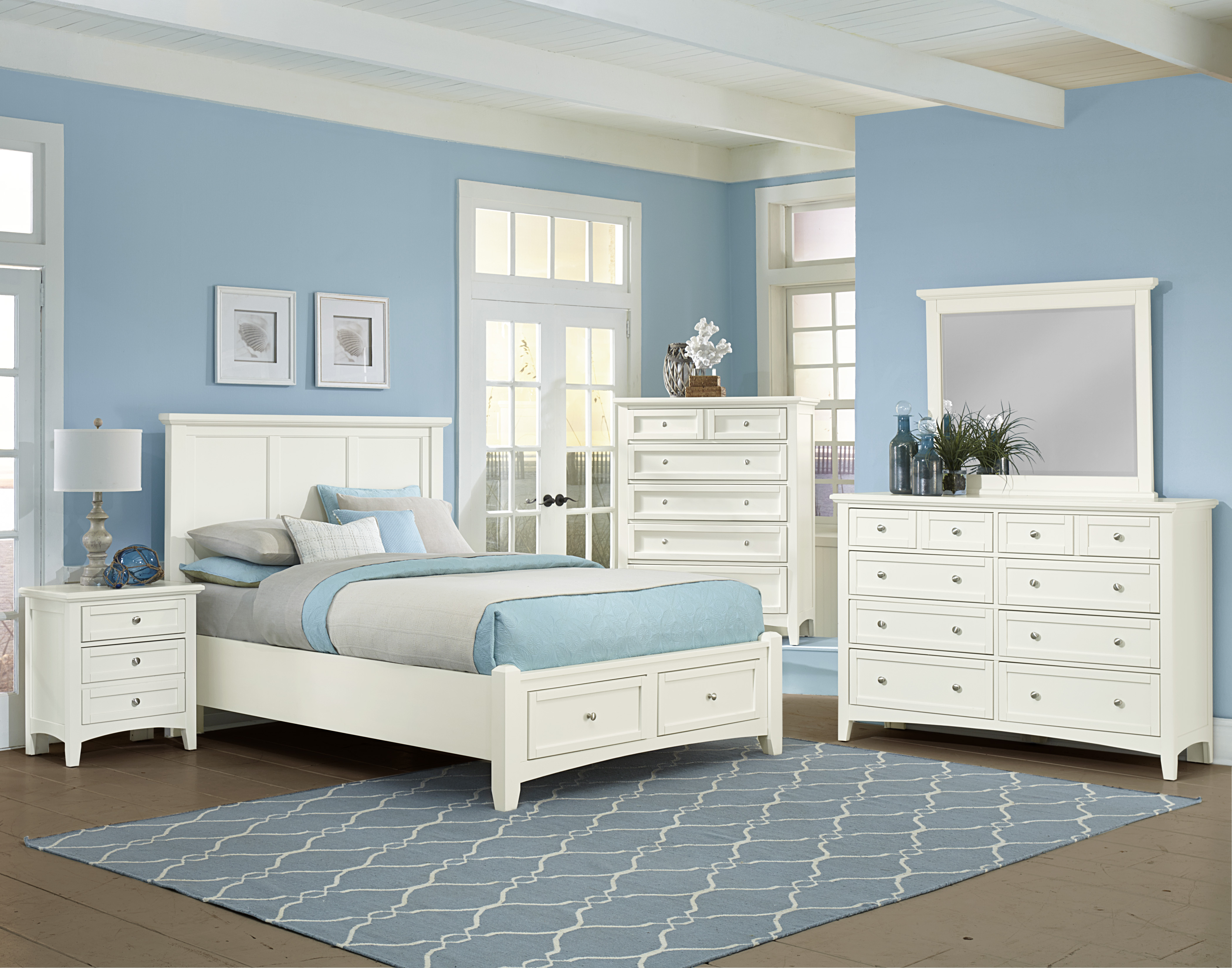 Model: BB29-502 | Vaughan-Bassett Storage Bed Rails 5/0 & 6/6