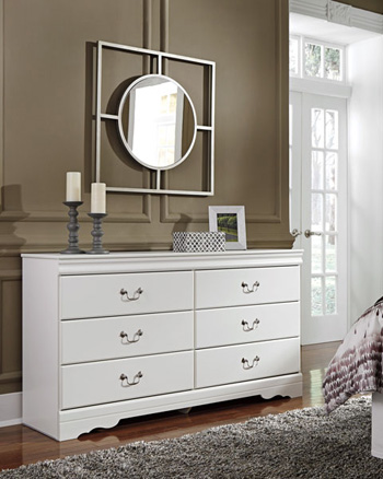 B129--4pc-Queen Anarasia Queen 4Pc Sleigh Bedroom Set White