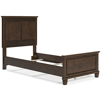 B685--Tbed Danabrin Twin Panel Bed Brown 