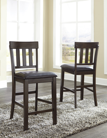 Signature Design by Ashley Haddigan Upholstered Barstool (2/CN)