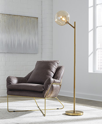 Signature Design by Ashley Abanson Metal Floor Lamp (1/CN)