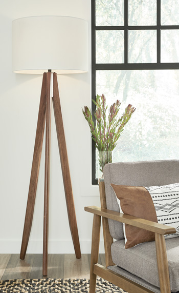 Signature Design by Ashley Dallson Wood Floor Lamp (1/CN)