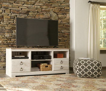 Signature Design by Ashley Willowton LG TV Stand w/Fireplace Option