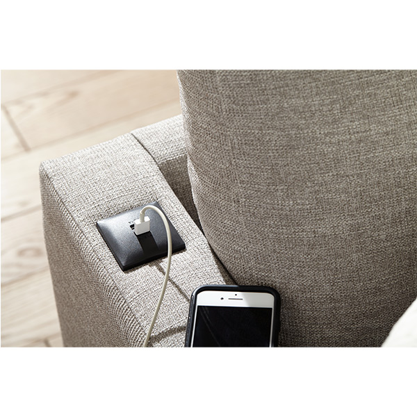 Model: M10ALBG | Best Home Furnishings Trafton Sectional Stationary Armless Loveseat
