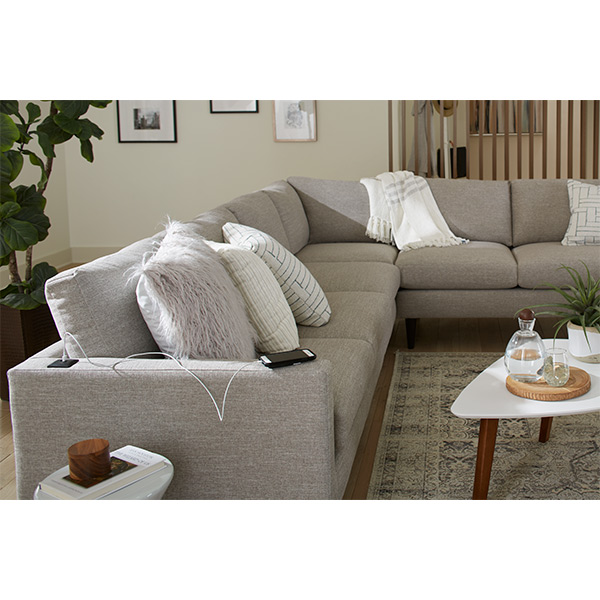 Model: M10ALBNLU | Best Home Furnishings Trafton Sectional Stationary Armless Loveseat