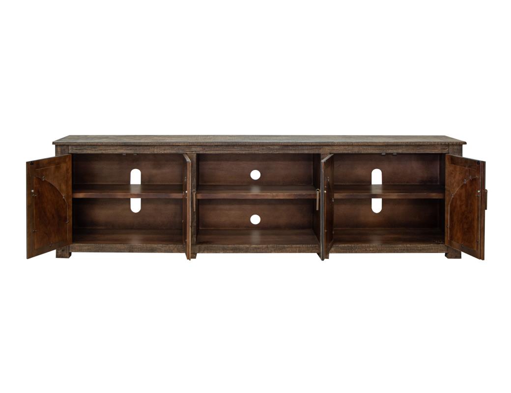 Model: IFD7781STN93 | International Furniture Blackburn 4 Copper-Paneled TV Stand