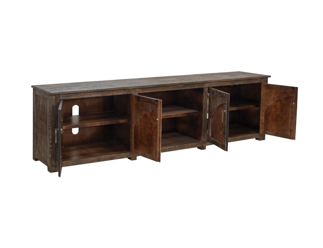 Model: IFD7781STN93 | International Furniture Blackburn 4 Copper-Paneled TV Stand