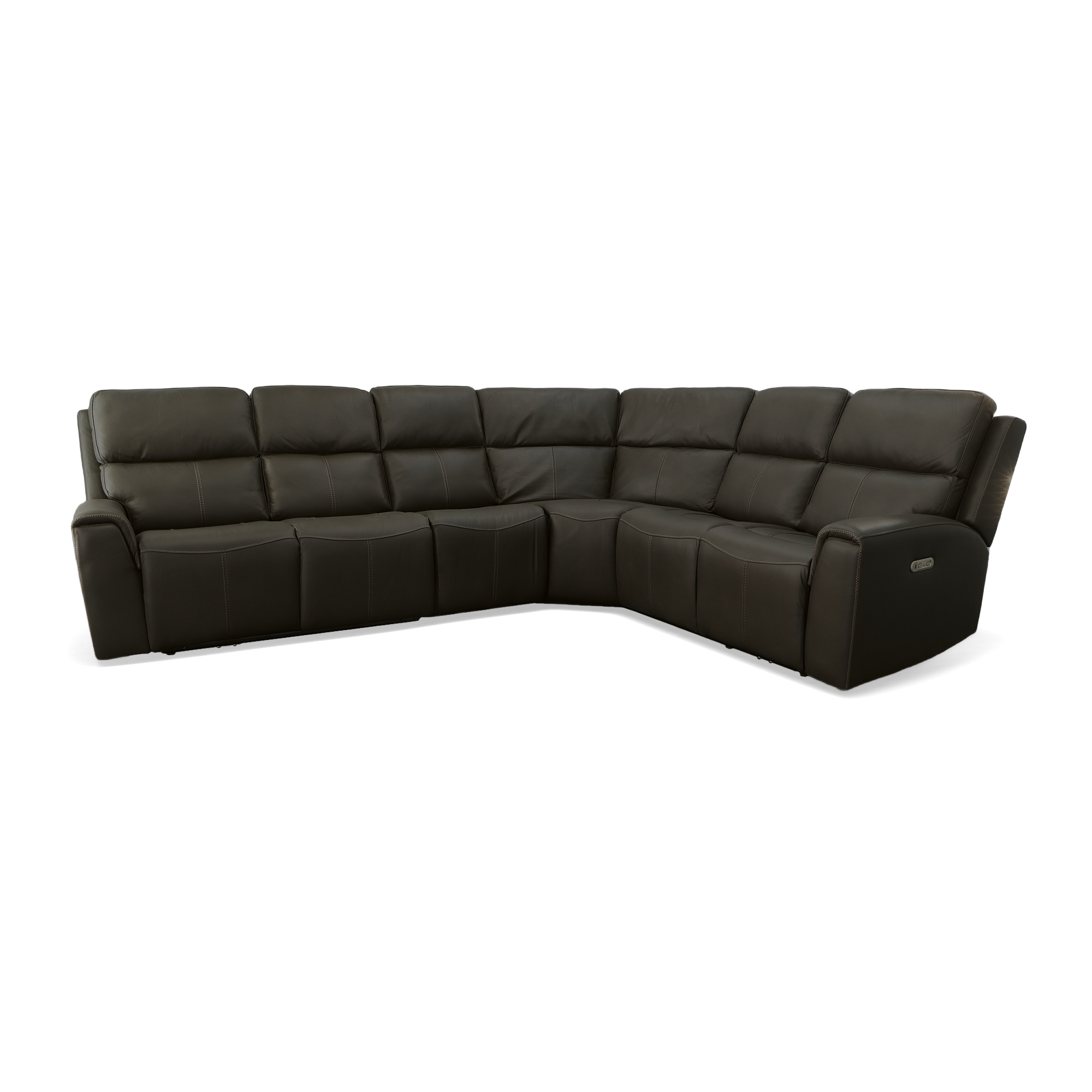 Model: 1828-SECTPH-009-70 | Flexsteel Jarvis Power Reclining Sectional with Power Headrest