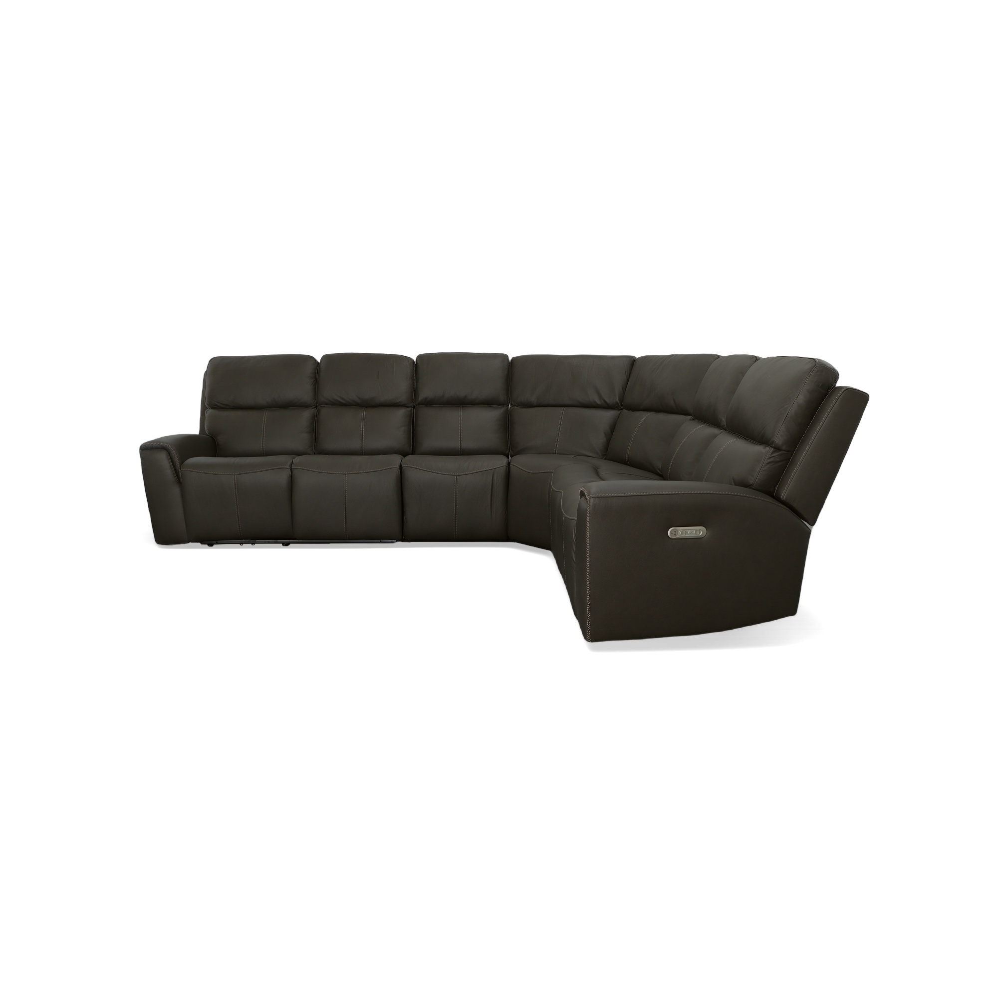 Model: 1828-SECTPH-009-70 | Flexsteel Jarvis Power Reclining Sectional with Power Headrest
