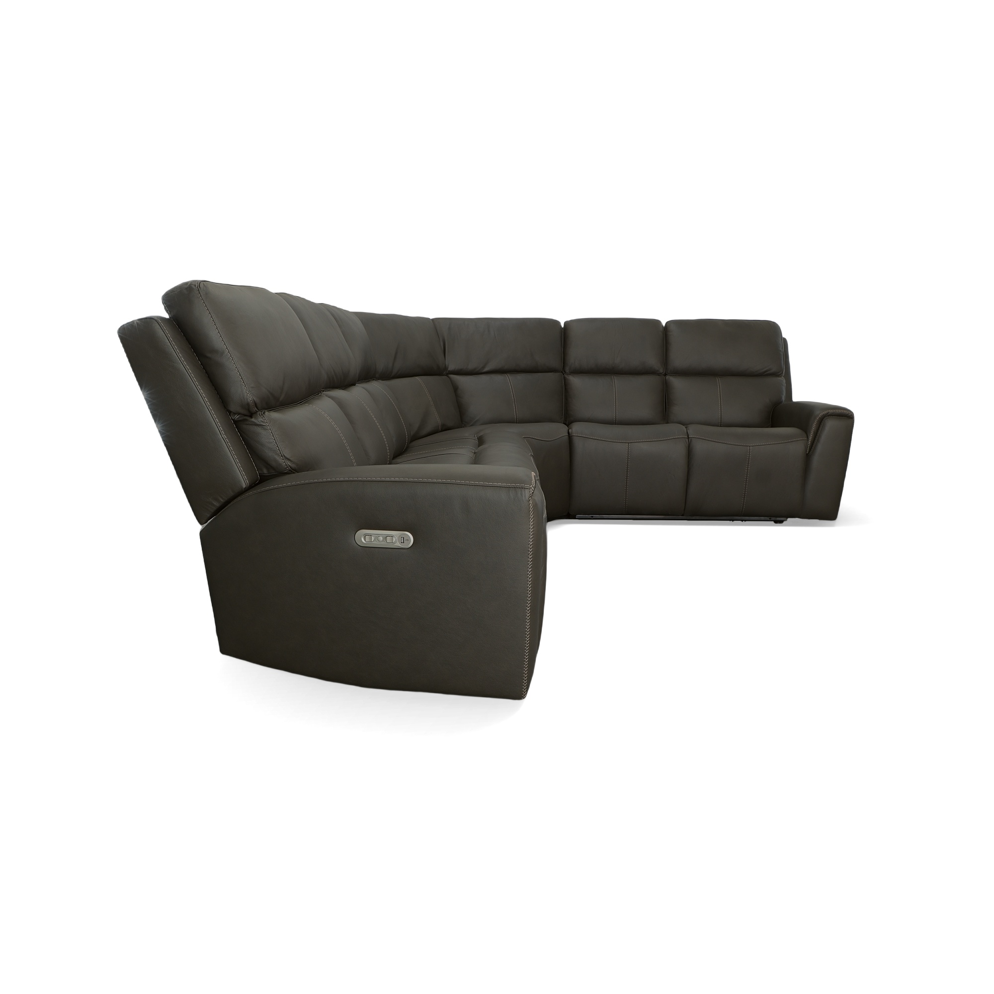Model: 1828-SECTPH-009-70 | Flexsteel Jarvis Power Reclining Sectional with Power Headrest
