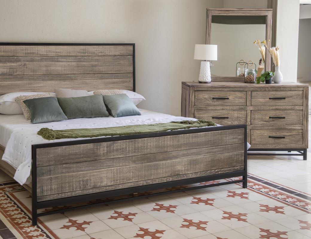 Model: IFD2321DSR | International Furniture Blacksmith 6 Drawer Dresser