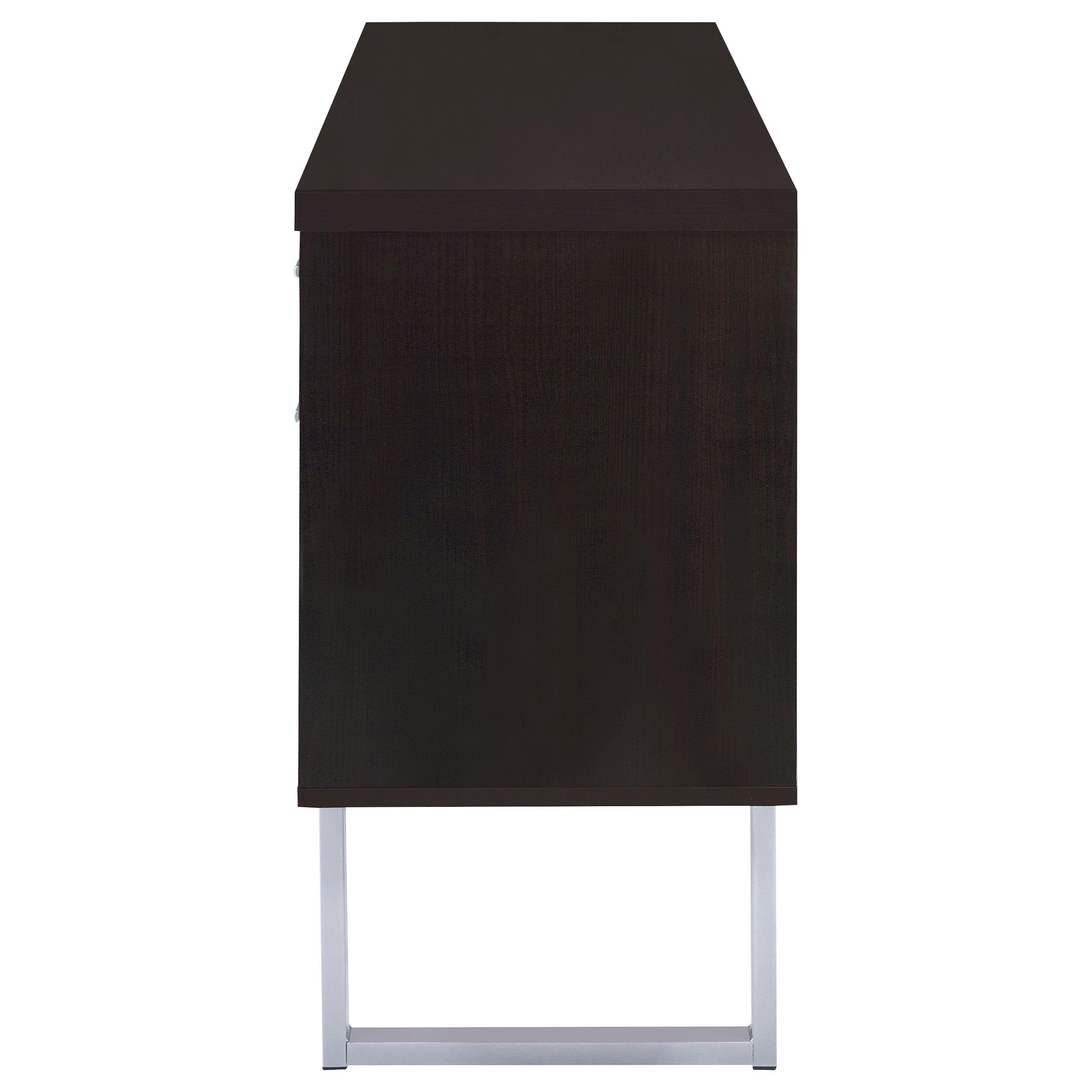 Model: 801522 | Coaster Lawtey 5-drawer Home Office Storage Credenza Cappuccino