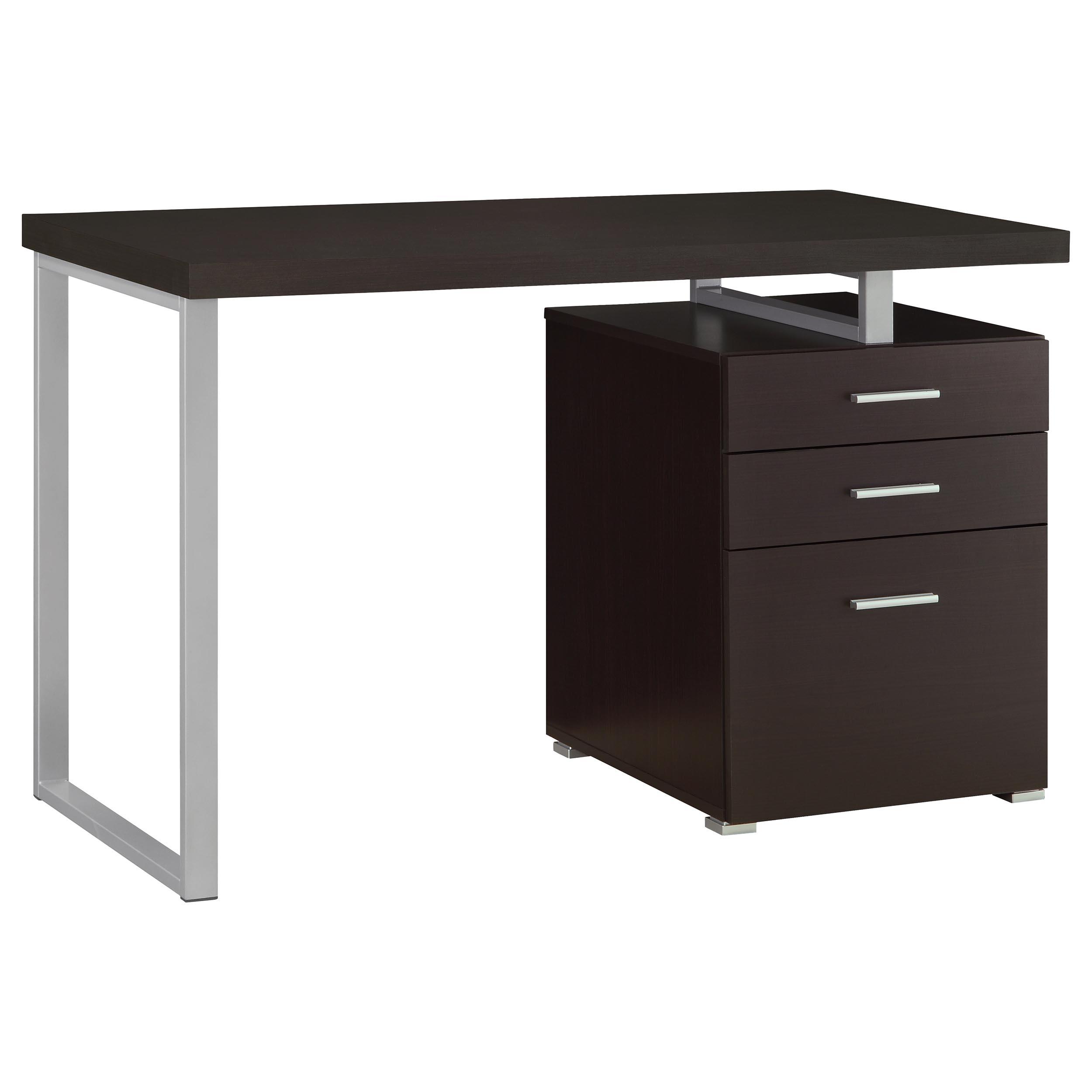 Model: 800519 | Coaster Brennan 47-inch 3-drawer Office Computer Desk Cappuccino
