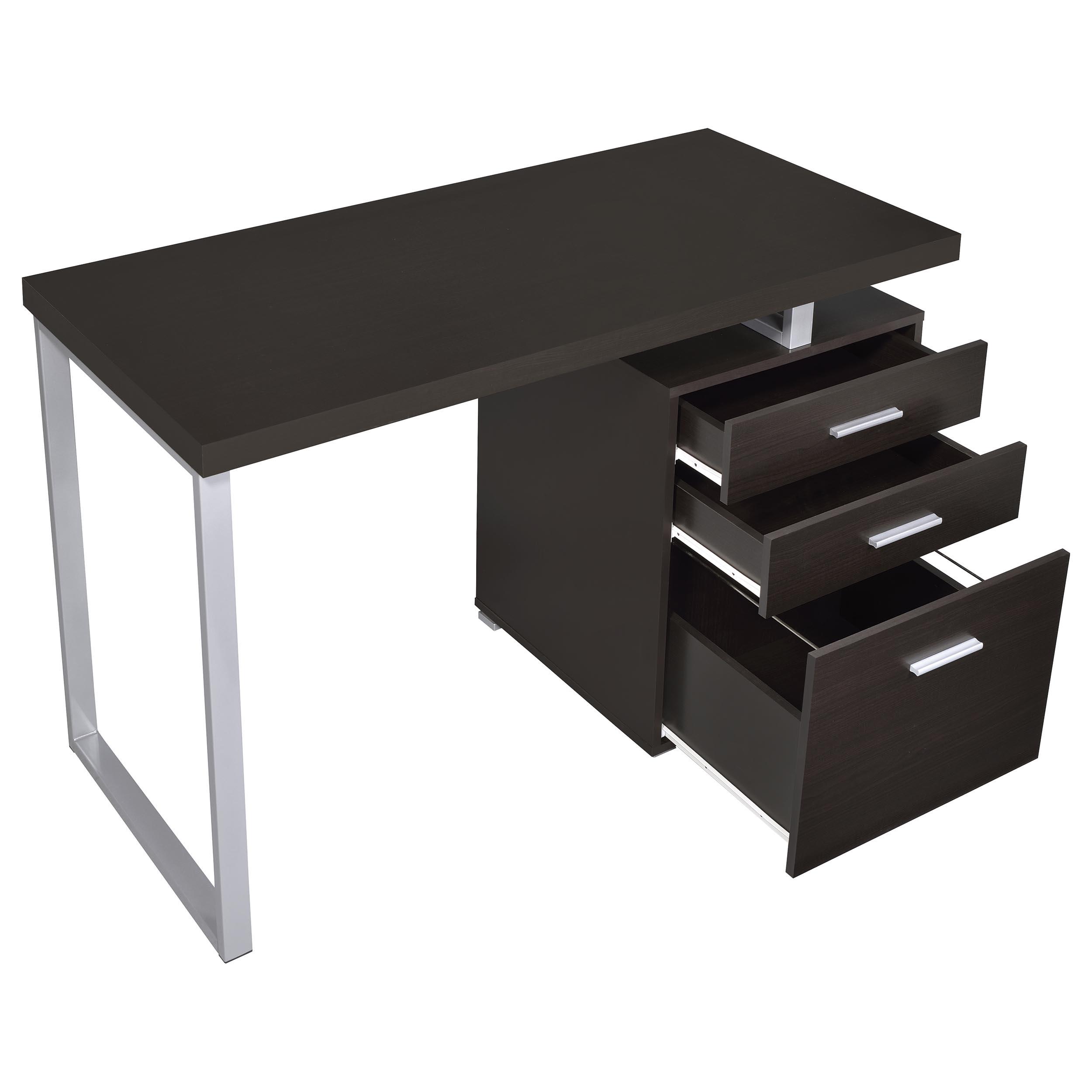 Model: 800519 | Coaster Brennan 47-inch 3-drawer Office Computer Desk Cappuccino