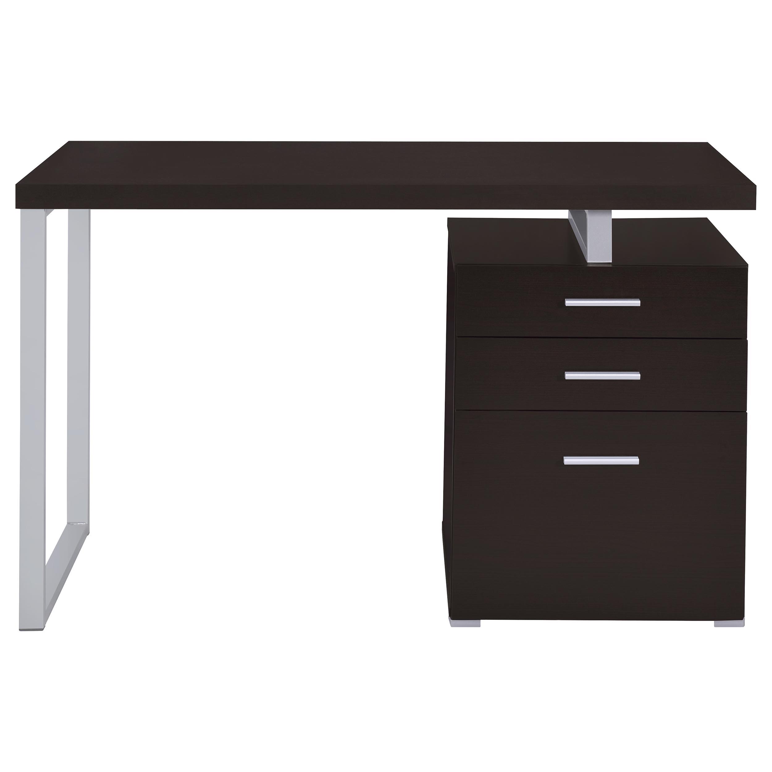 Model: 800519 | Coaster Brennan 47-inch 3-drawer Office Computer Desk Cappuccino