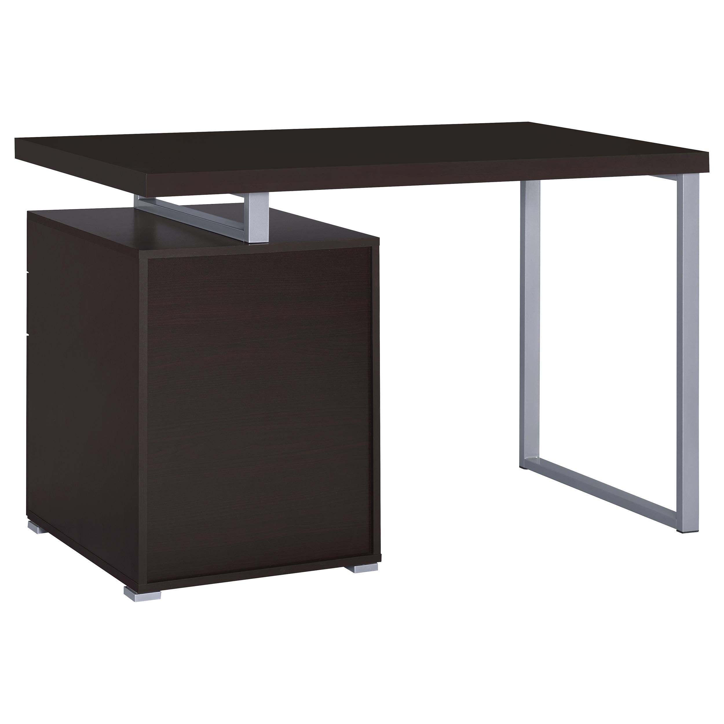 Model: 800519 | Coaster Brennan 47-inch 3-drawer Office Computer Desk Cappuccino