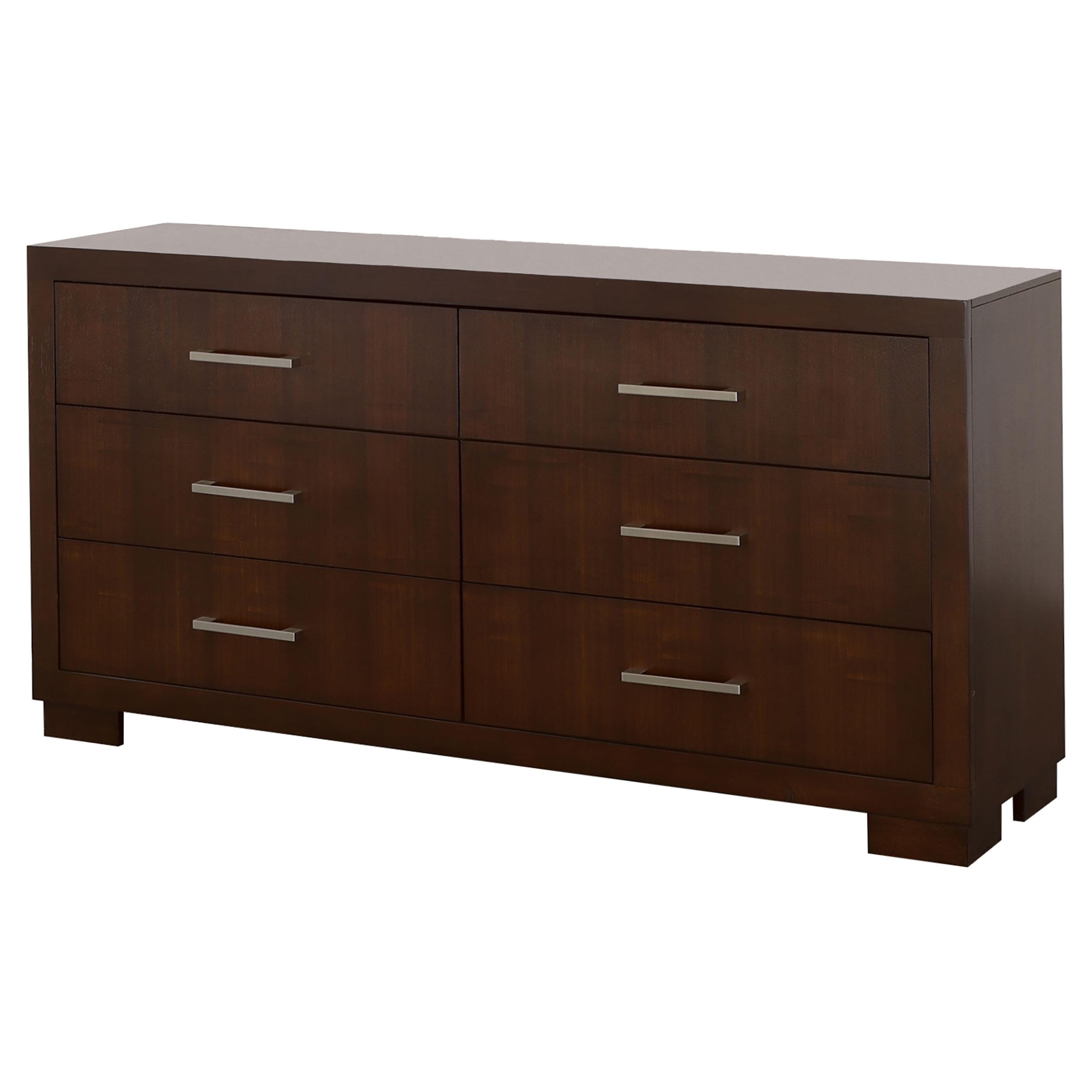 Model: 200713 | Coaster Jessica 6-drawer Dresser Cappuccino