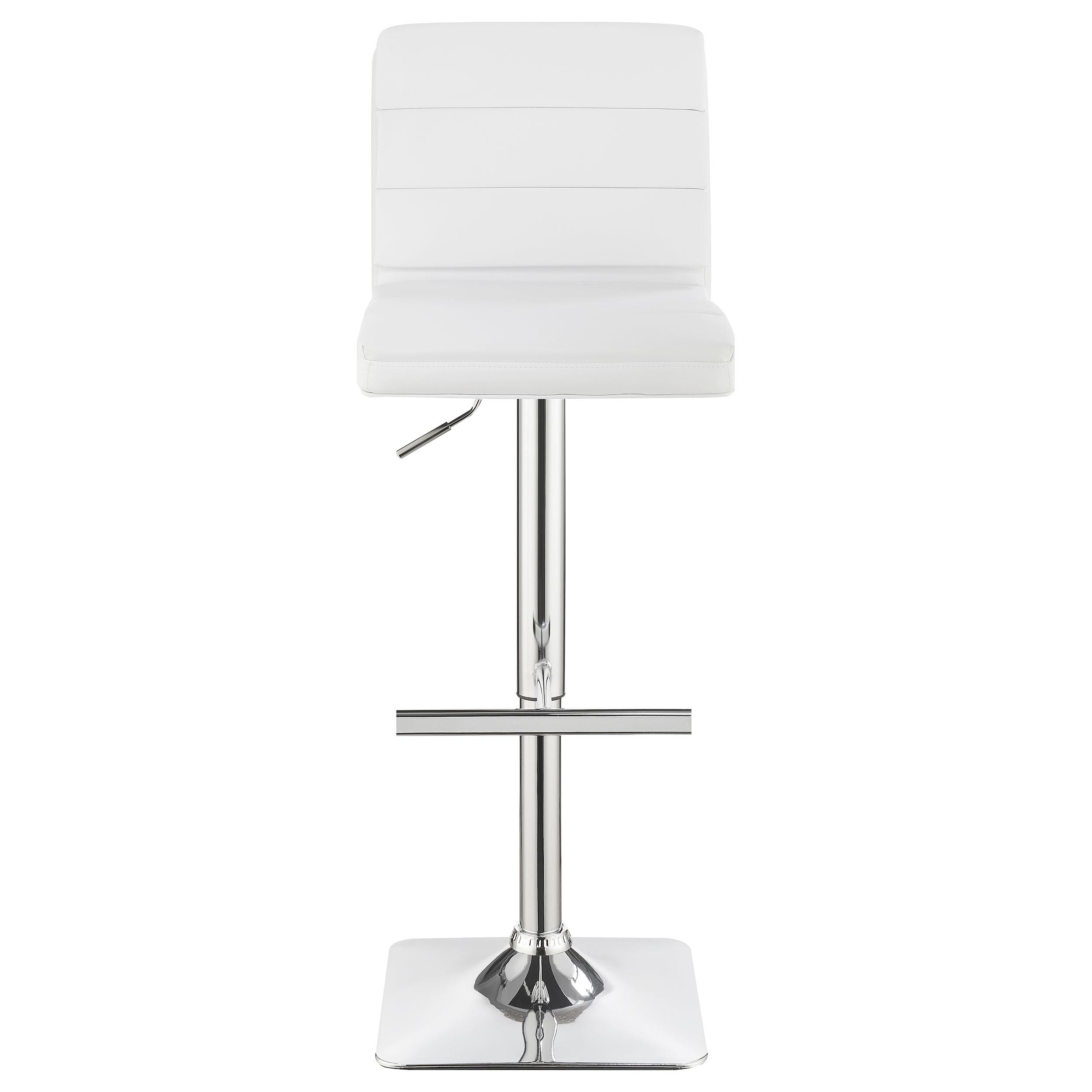 Model: 120694 | Coaster Bianca Upholstered Adjustable Bar Stool White (Set of 2)