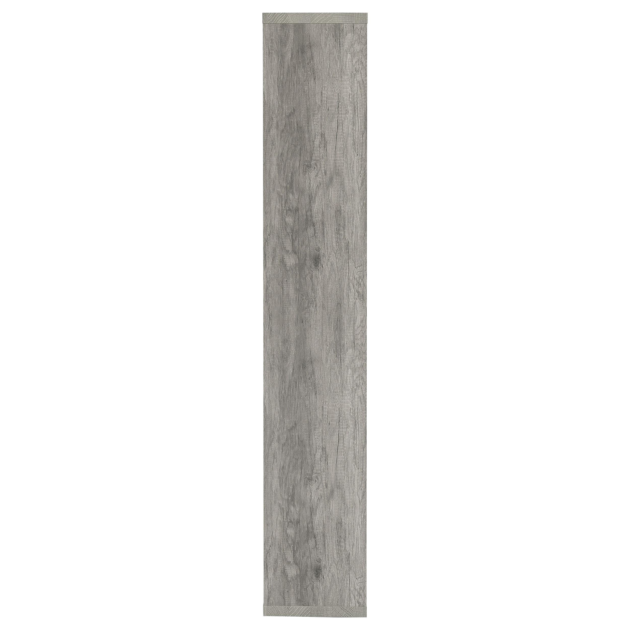 Model: 801137 | Coaster Theo 71-inch 7-shelf Bookshelf Grey Driftwood