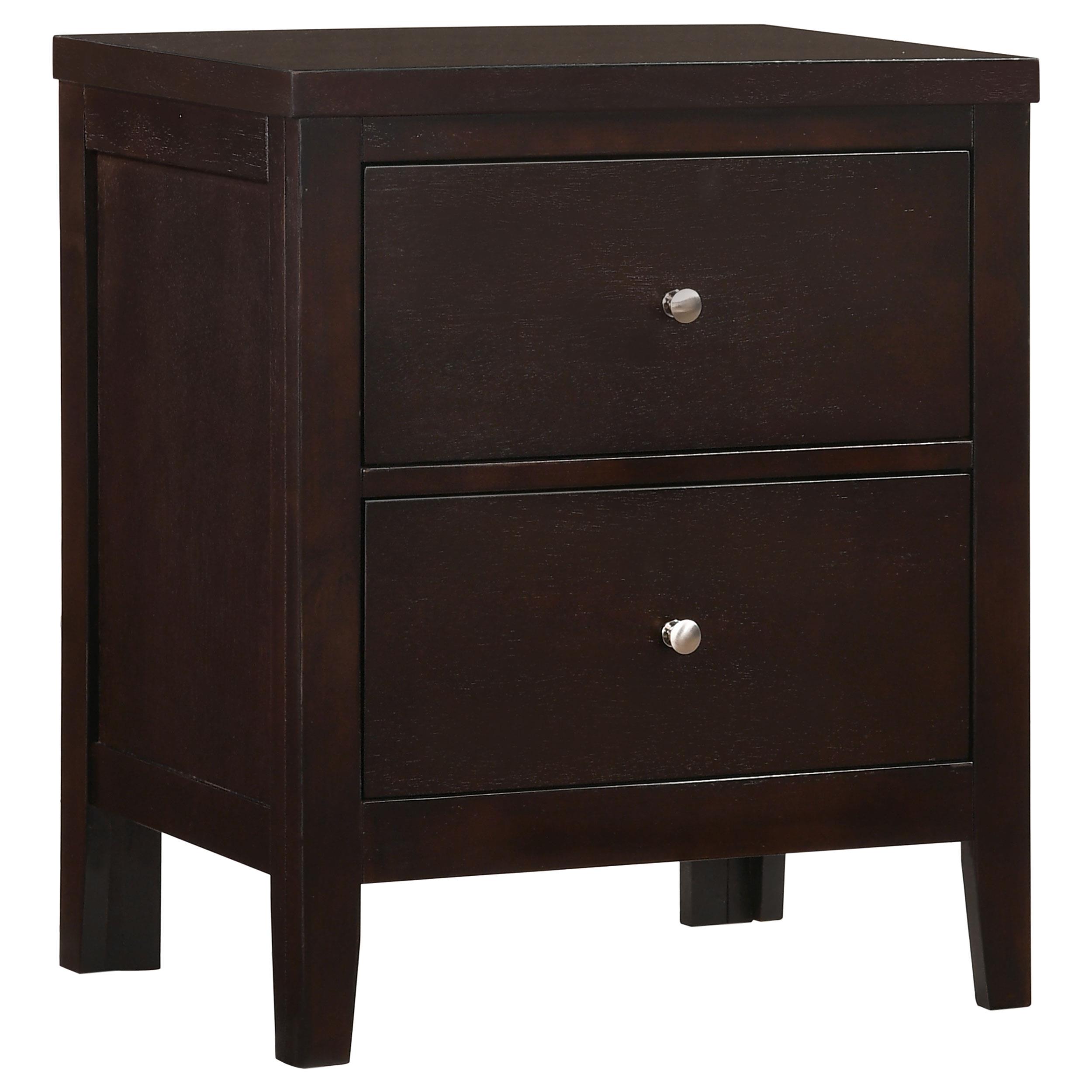 Coaster Carlton 2-drawer Nightstand Cappuccino
