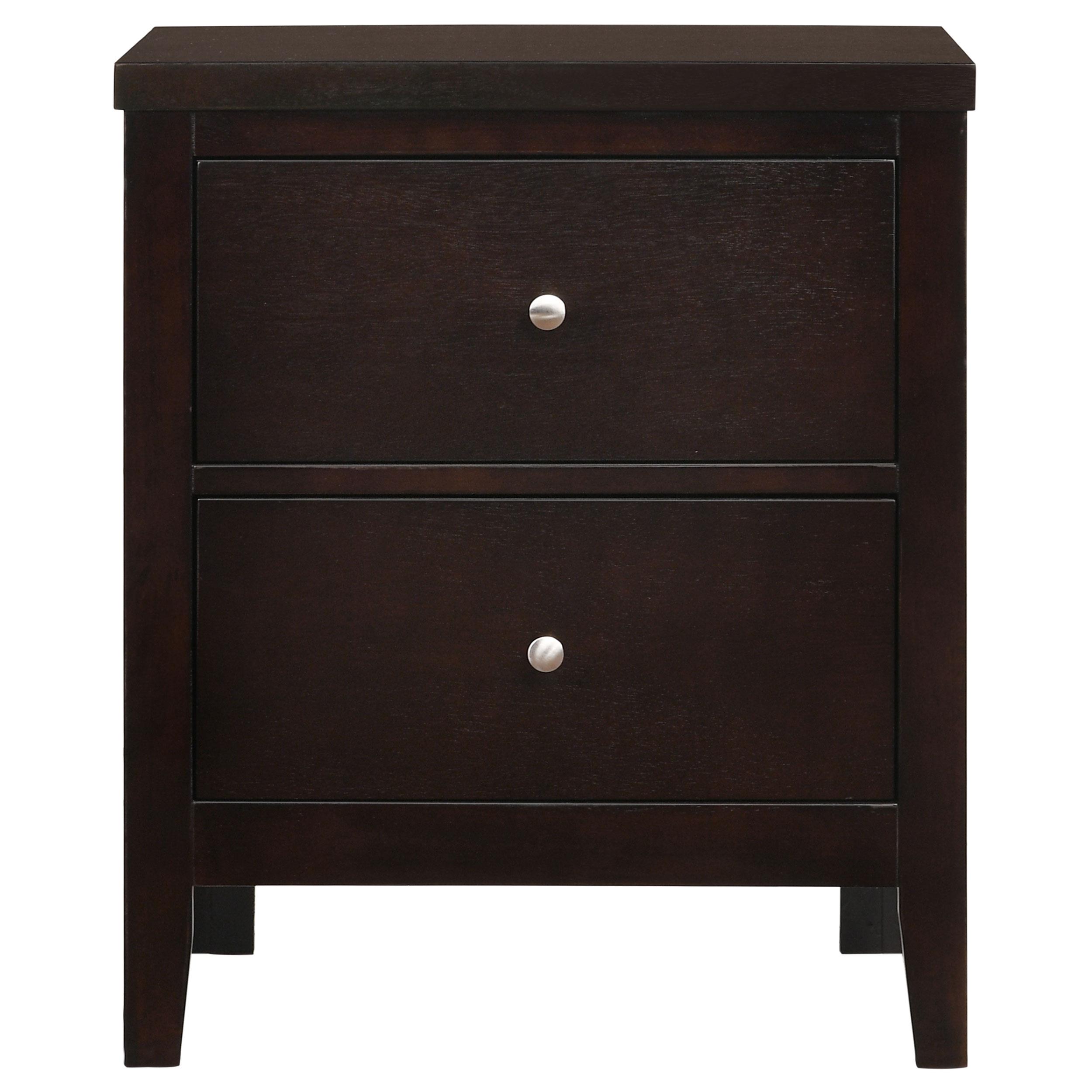 Model: 202092 | Coaster Carlton 2-drawer Nightstand Cappuccino