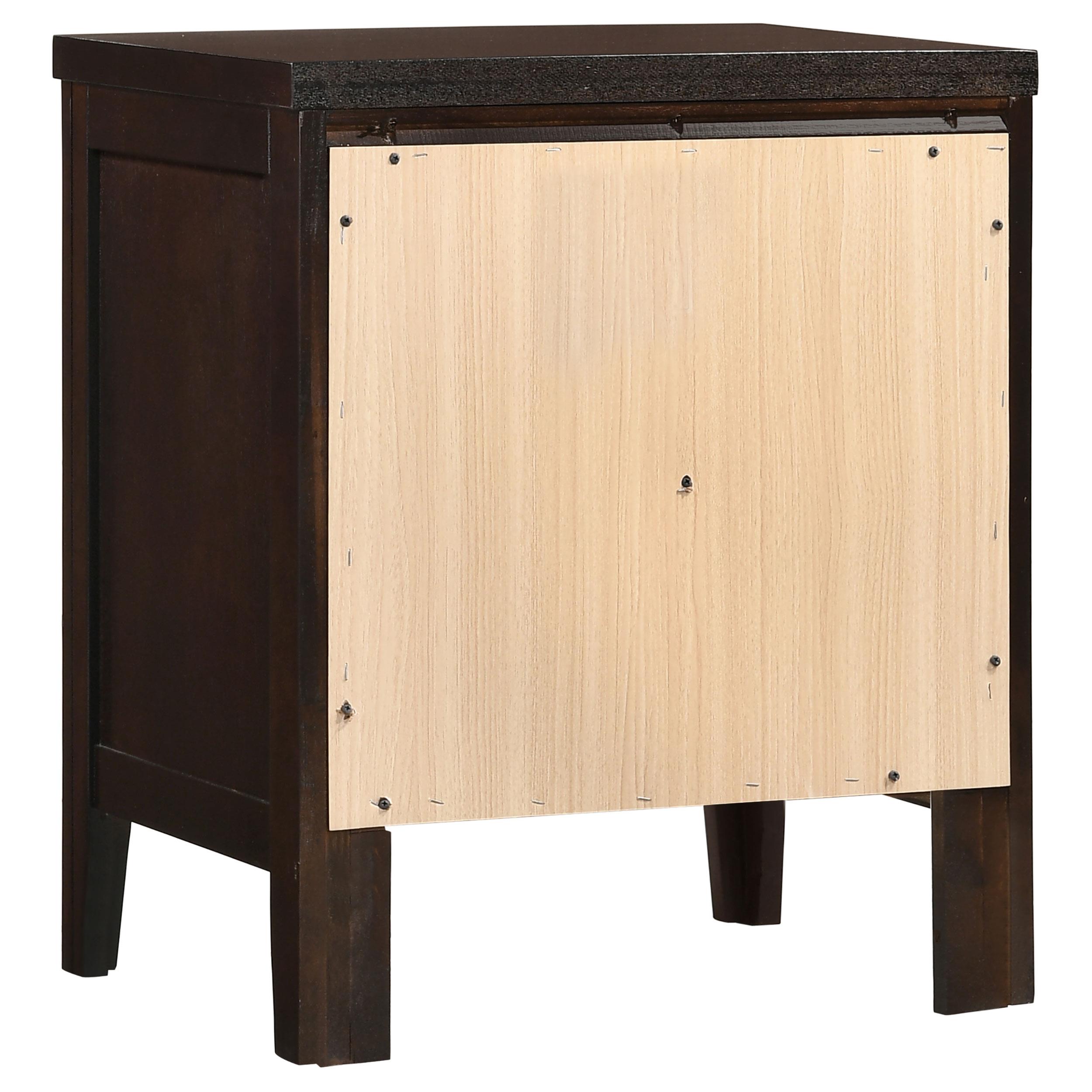Model: 202092 | Coaster Carlton 2-drawer Nightstand Cappuccino