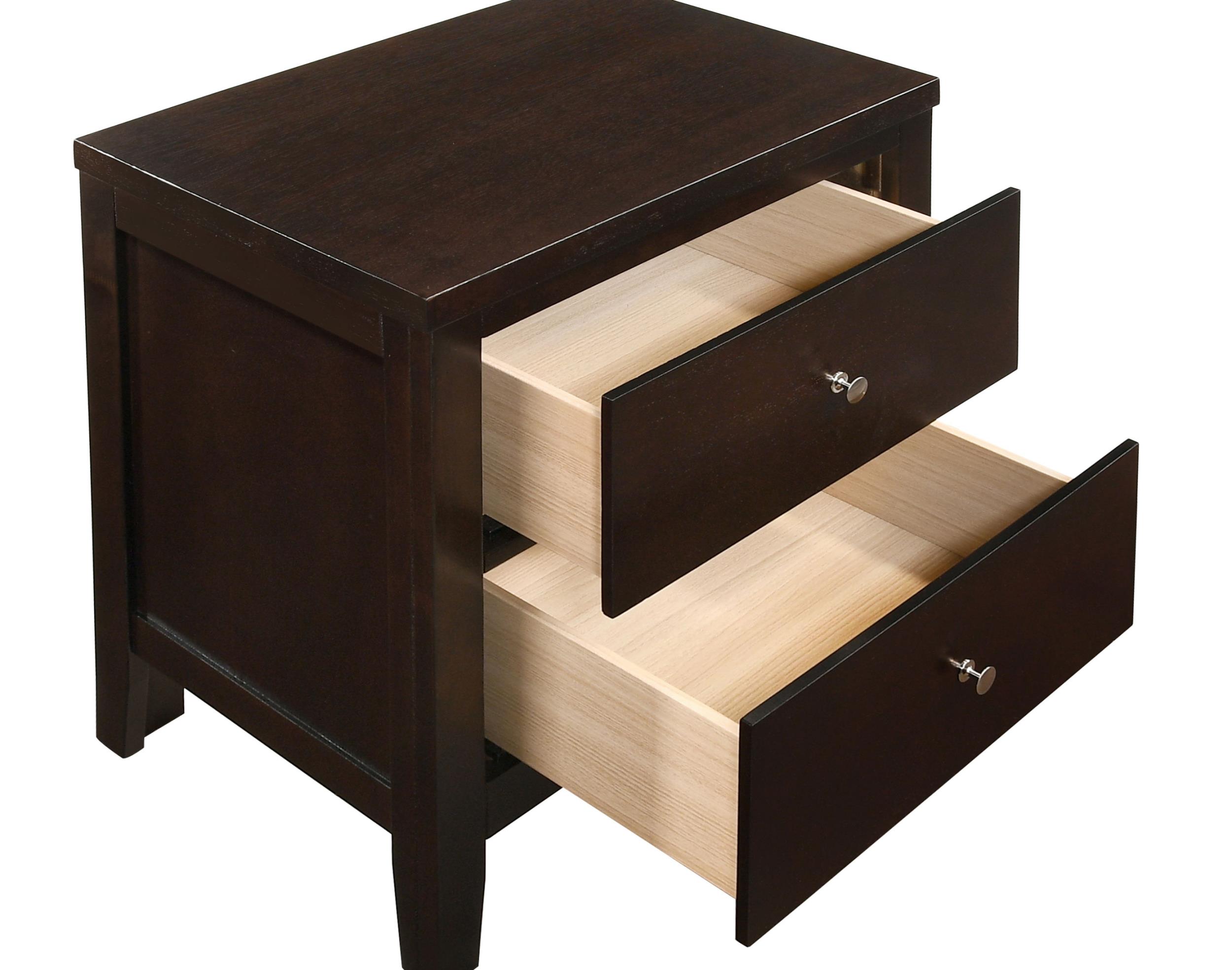 Model: 202092 | Coaster Carlton 2-drawer Nightstand Cappuccino