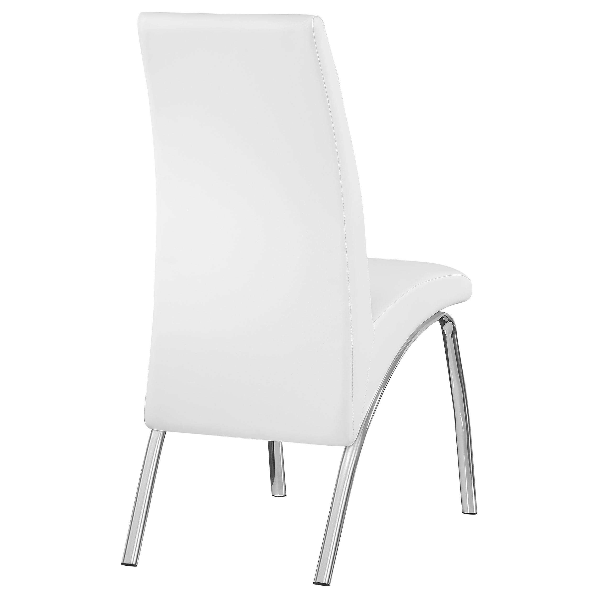 Model: 121572 | Coaster Bishop Upholstered Dining Side Chair White (Set of 2)