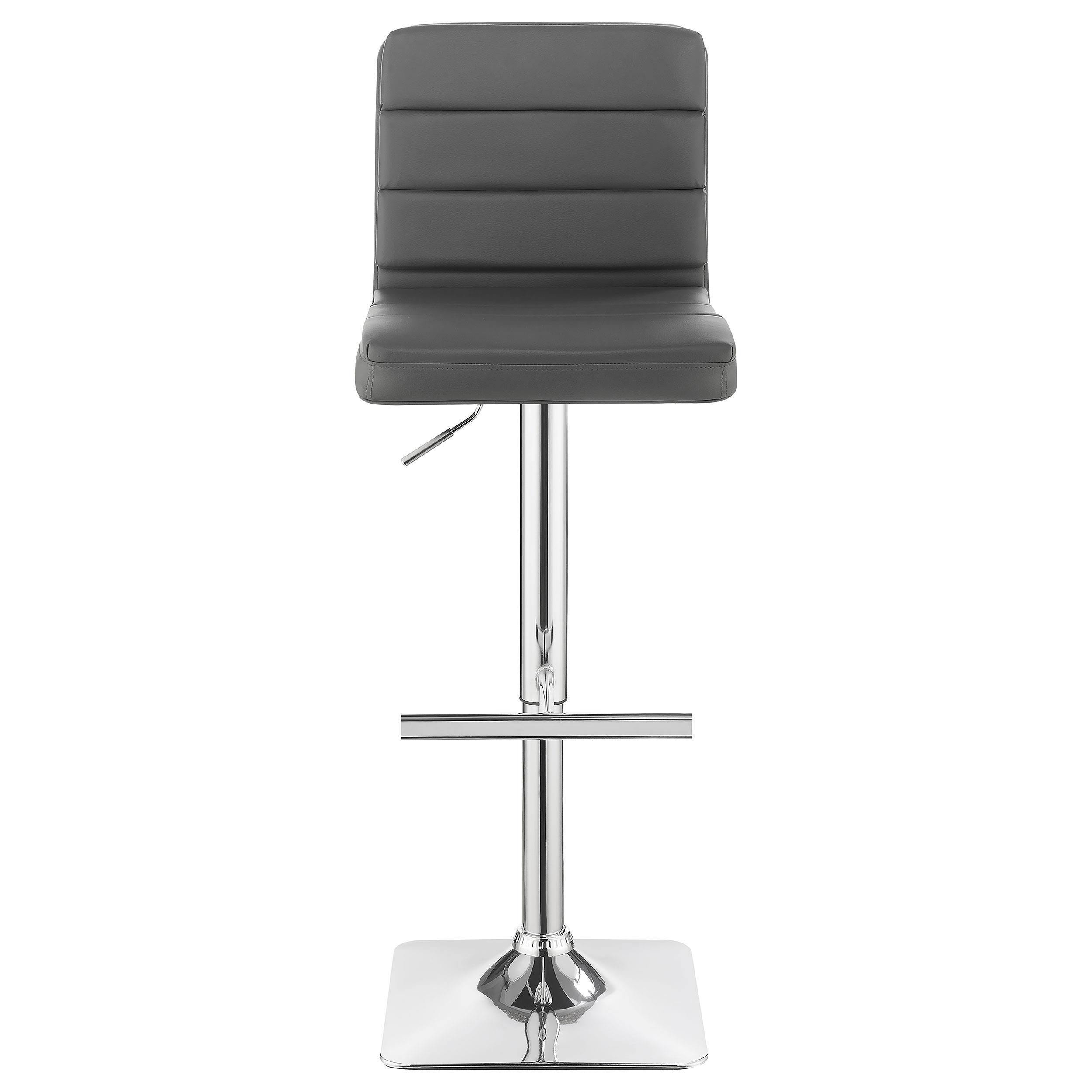 Model: 120696 | Coaster Bianca Upholstered Adjustable Bar Stool Grey (Set of 2)