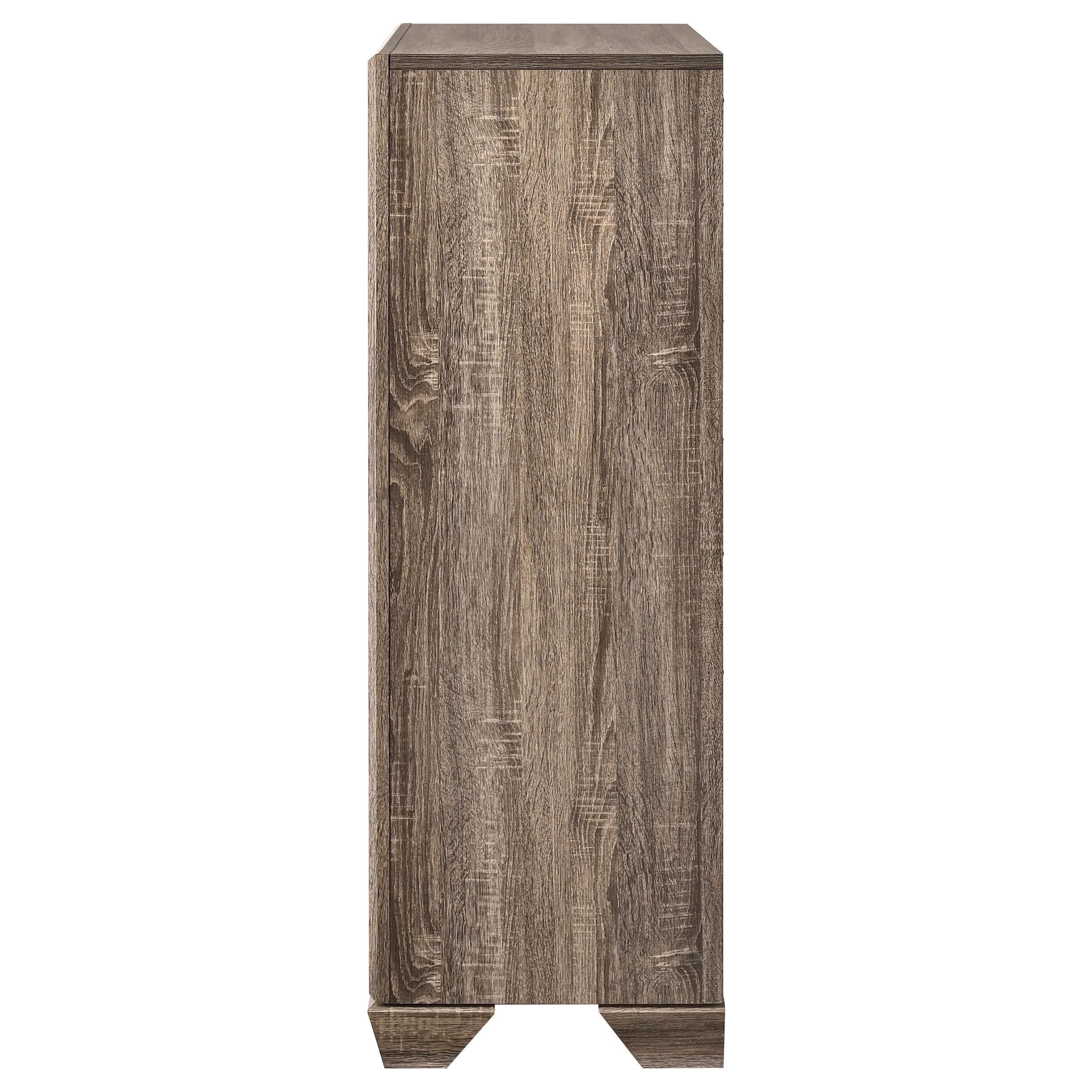 Model: 204195 | Coaster Kauffman 5-drawer Bedroom Chest Washed Taupe