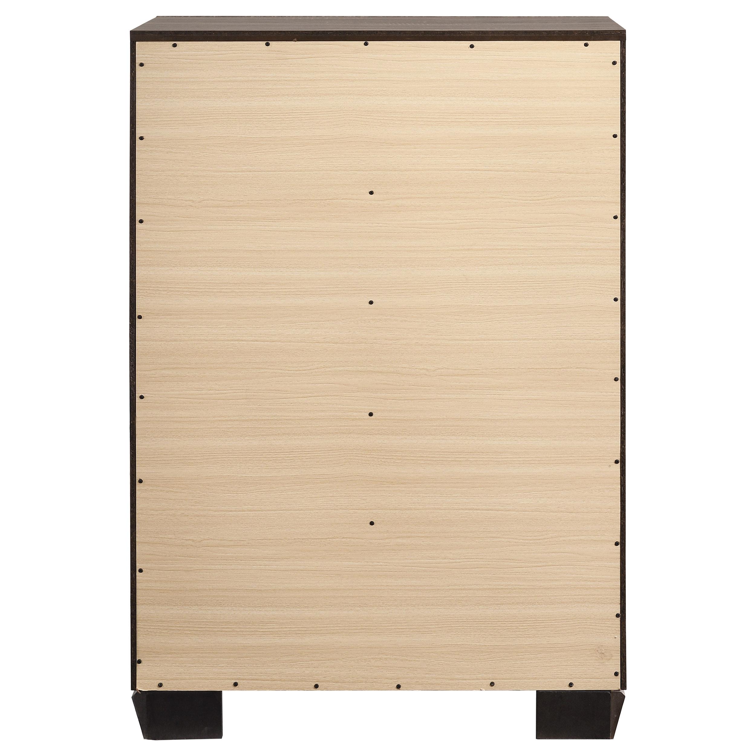 Model: 204195 | Coaster Kauffman 5-drawer Bedroom Chest Washed Taupe
