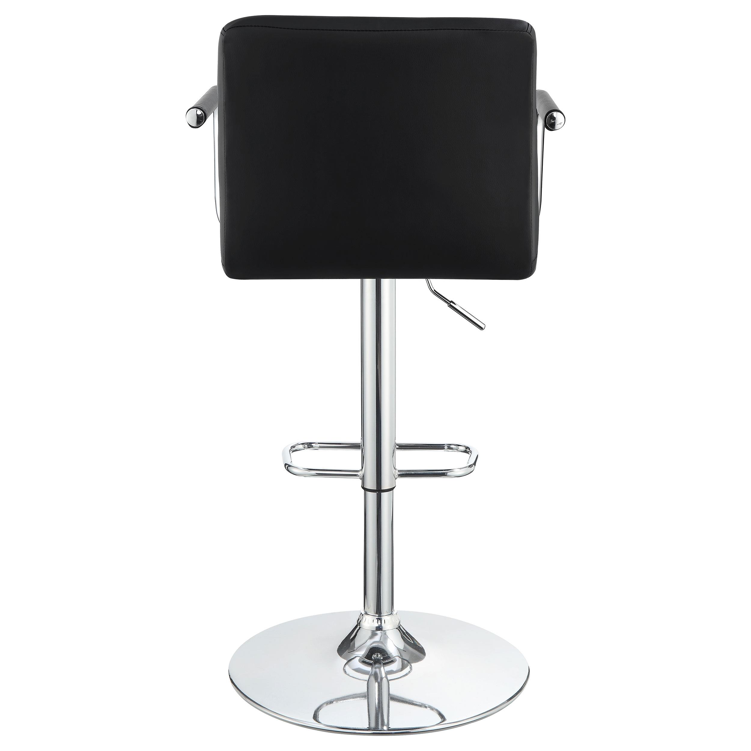 Model: 121095 | Coaster Palomar Adjustable Height Bar Stool Black and Chrome
