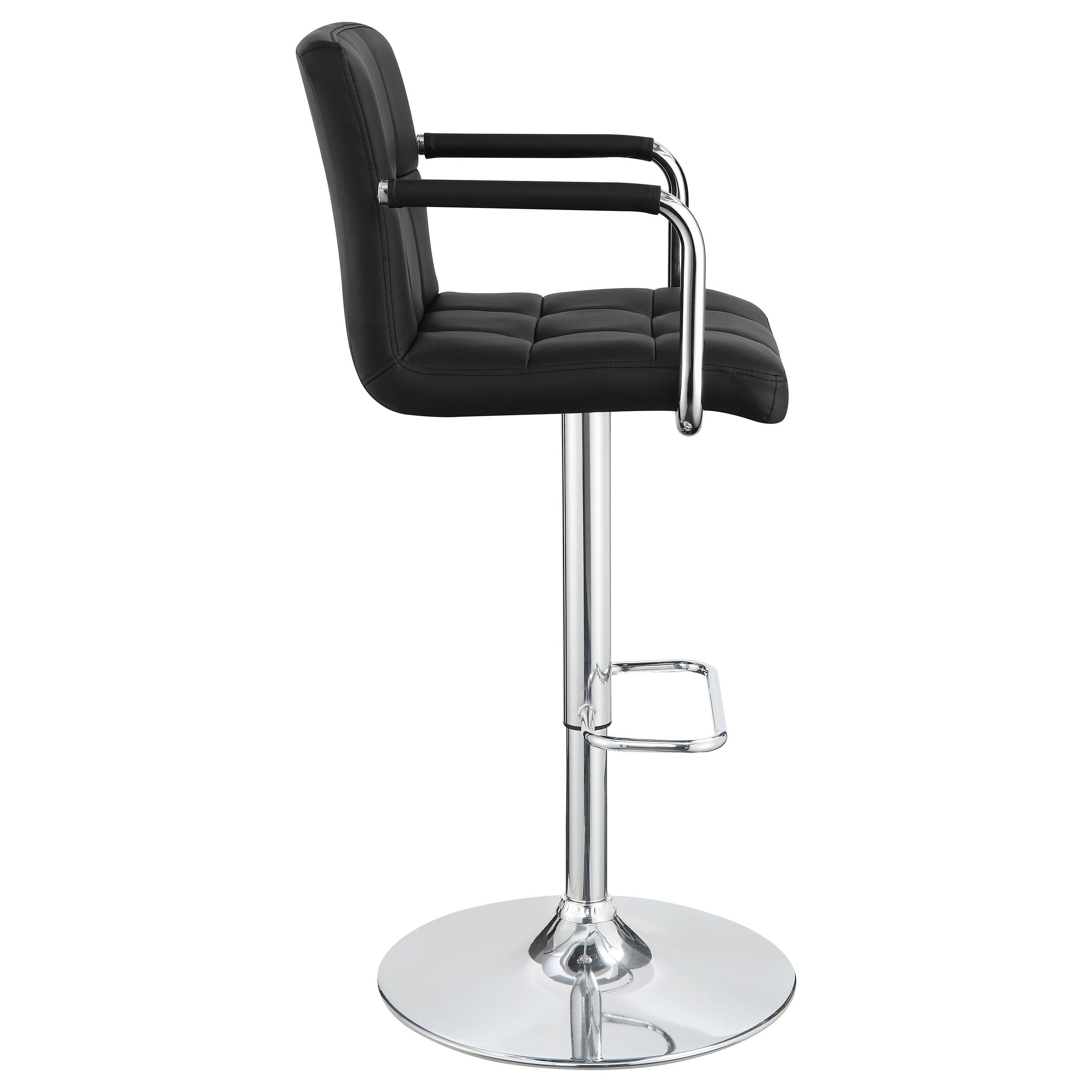 Model: 121095 | Coaster Palomar Adjustable Height Bar Stool Black and Chrome