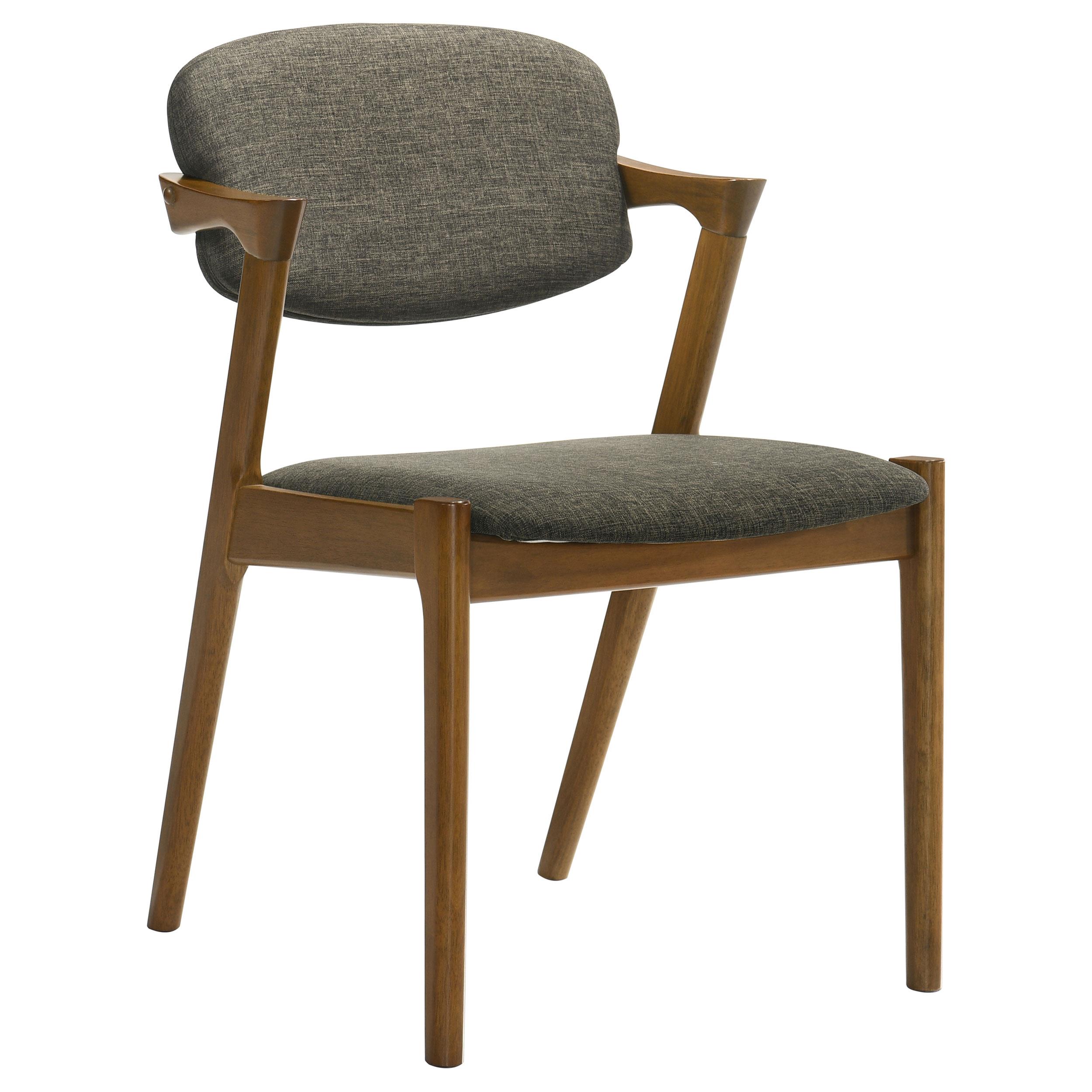 Model: 105352 | Coaster Malone Padded Wood Dining Arm Chair Dark Walnut (Set of 2)