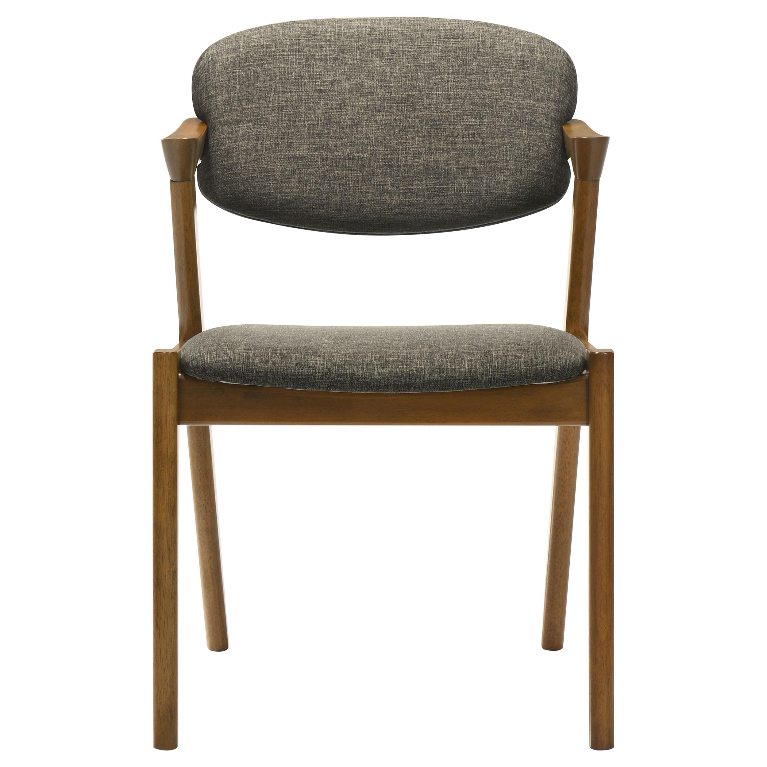 Model: 105352 | Coaster Malone Padded Wood Dining Arm Chair Dark Walnut (Set of 2)